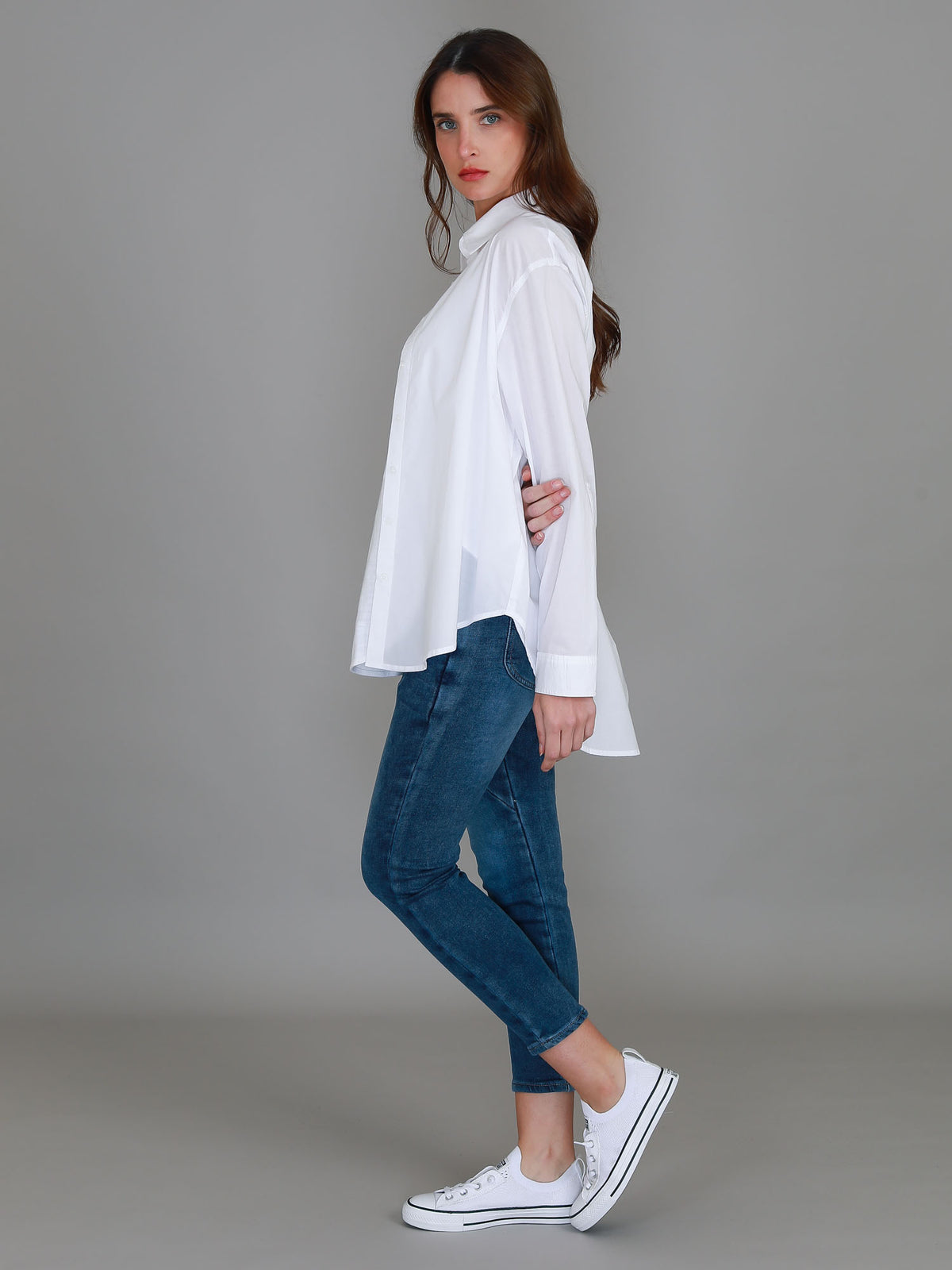 white long sleeve shirt