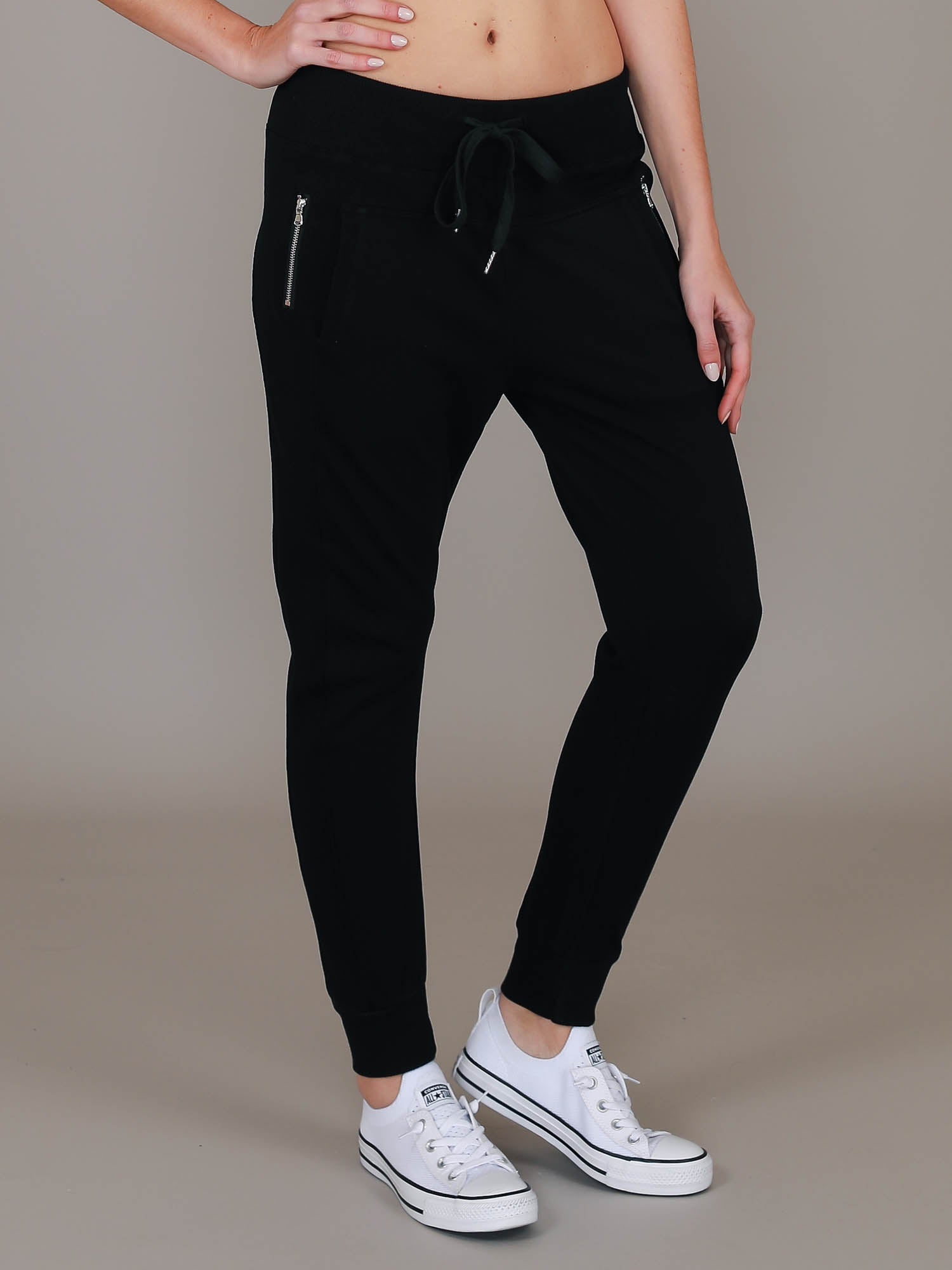 long black joggers #color_black