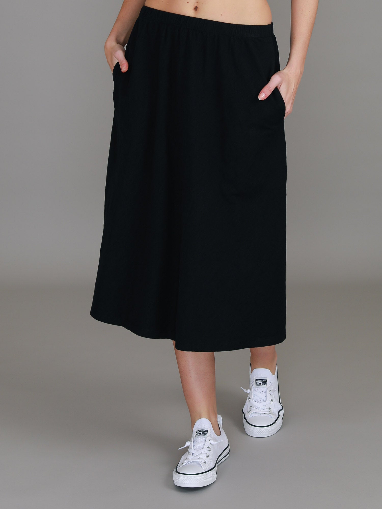 midi skirts #color_black