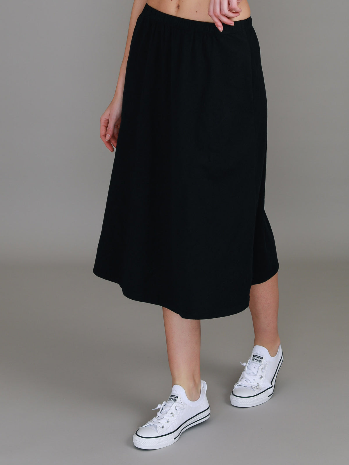 Heathmont | Women's A-Line Midi Skirt – Cotton Jersey