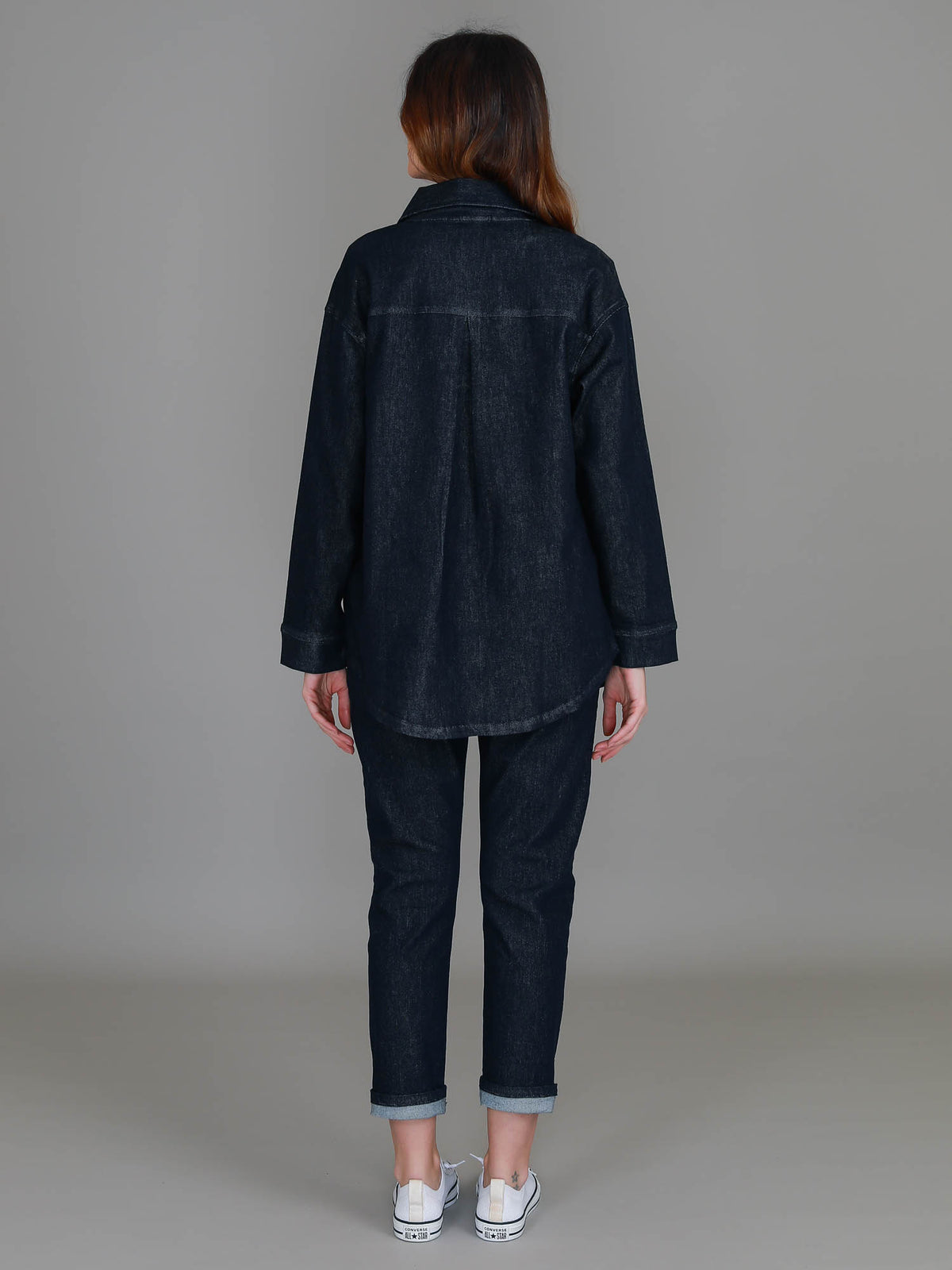 womens denim shacket