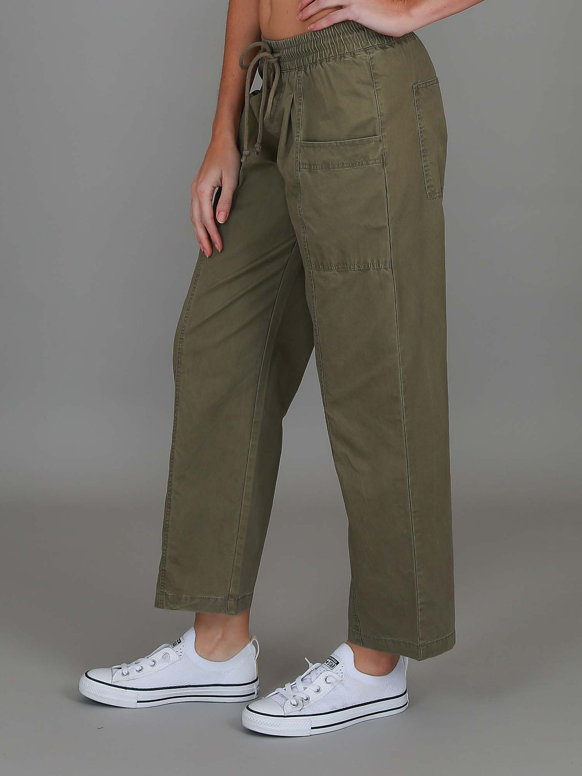 khaki cargo jogger