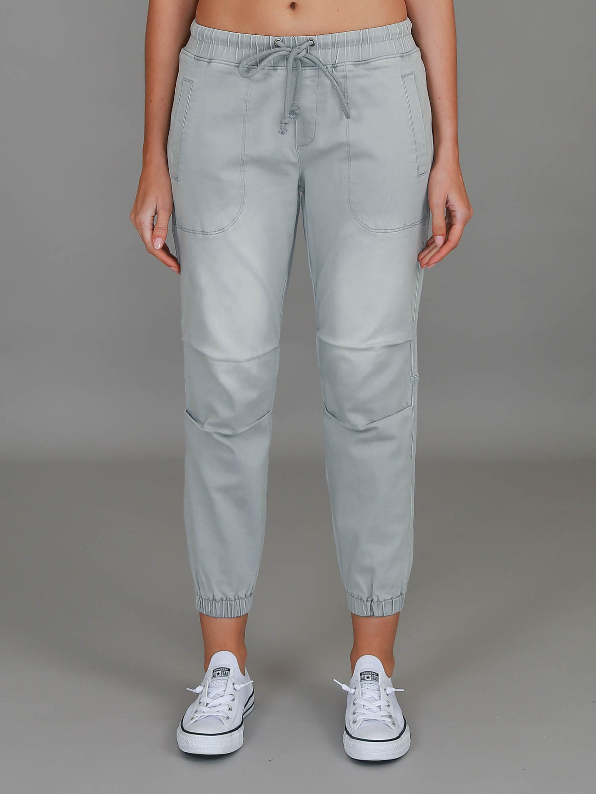 denim jogger pants women