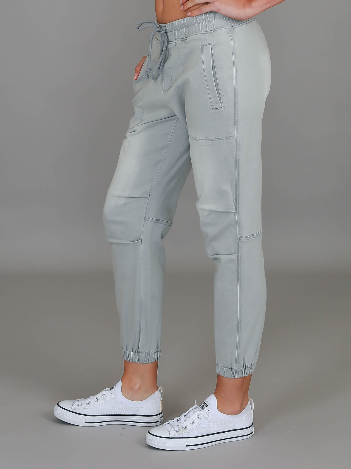 womens denim joggers