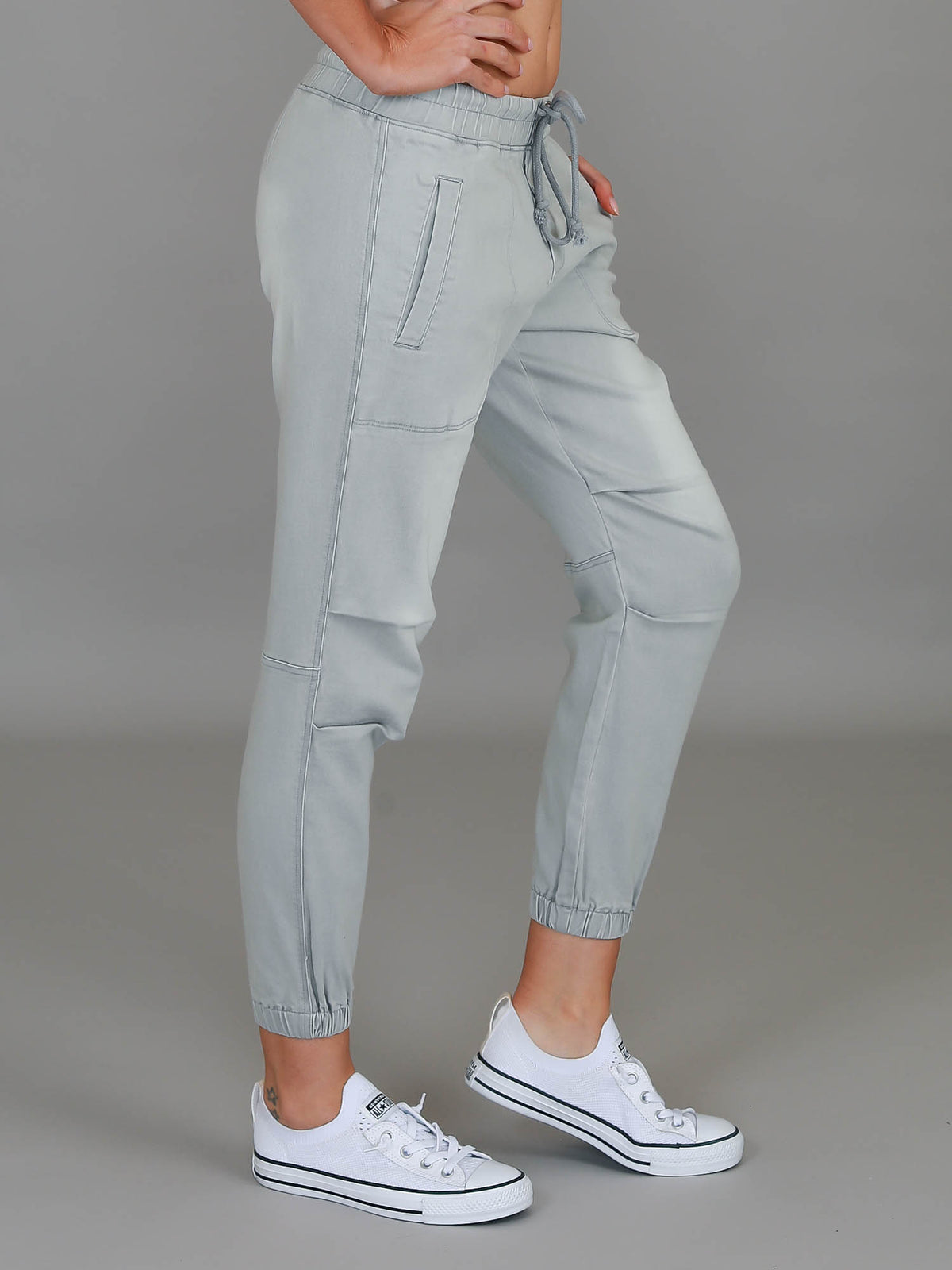 denim jogger pants