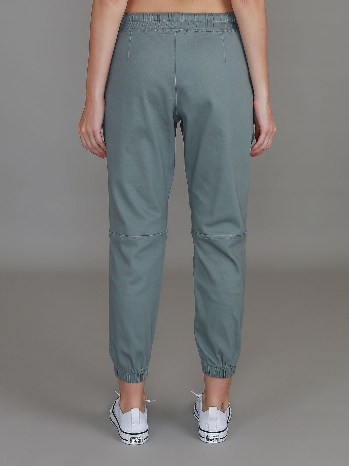 womens grey chinos