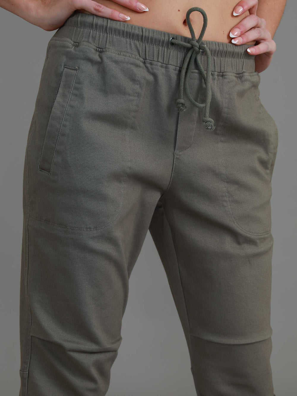SO ME Triangle Quilted Straight Jogger Pants