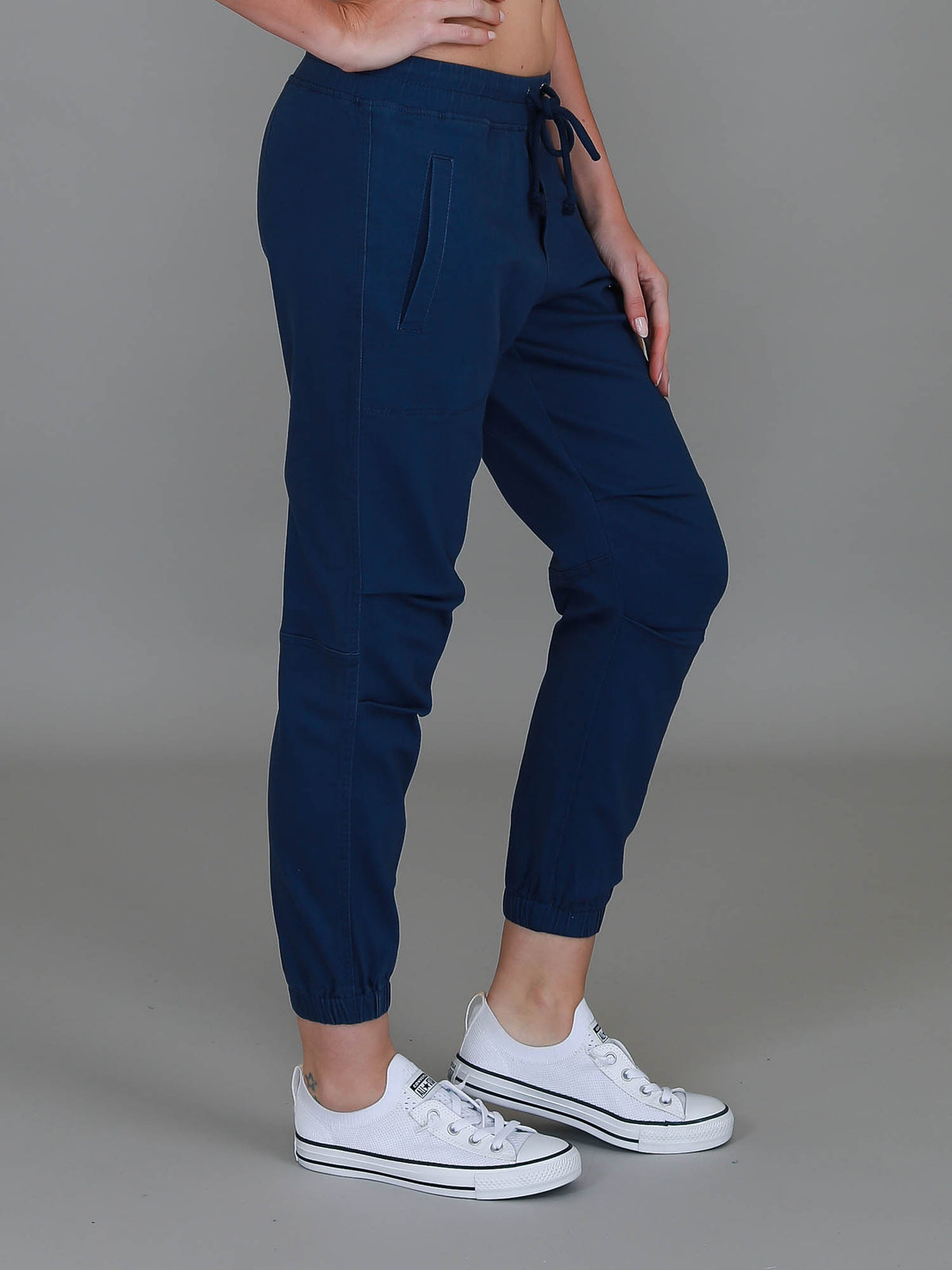 navy chino pants women