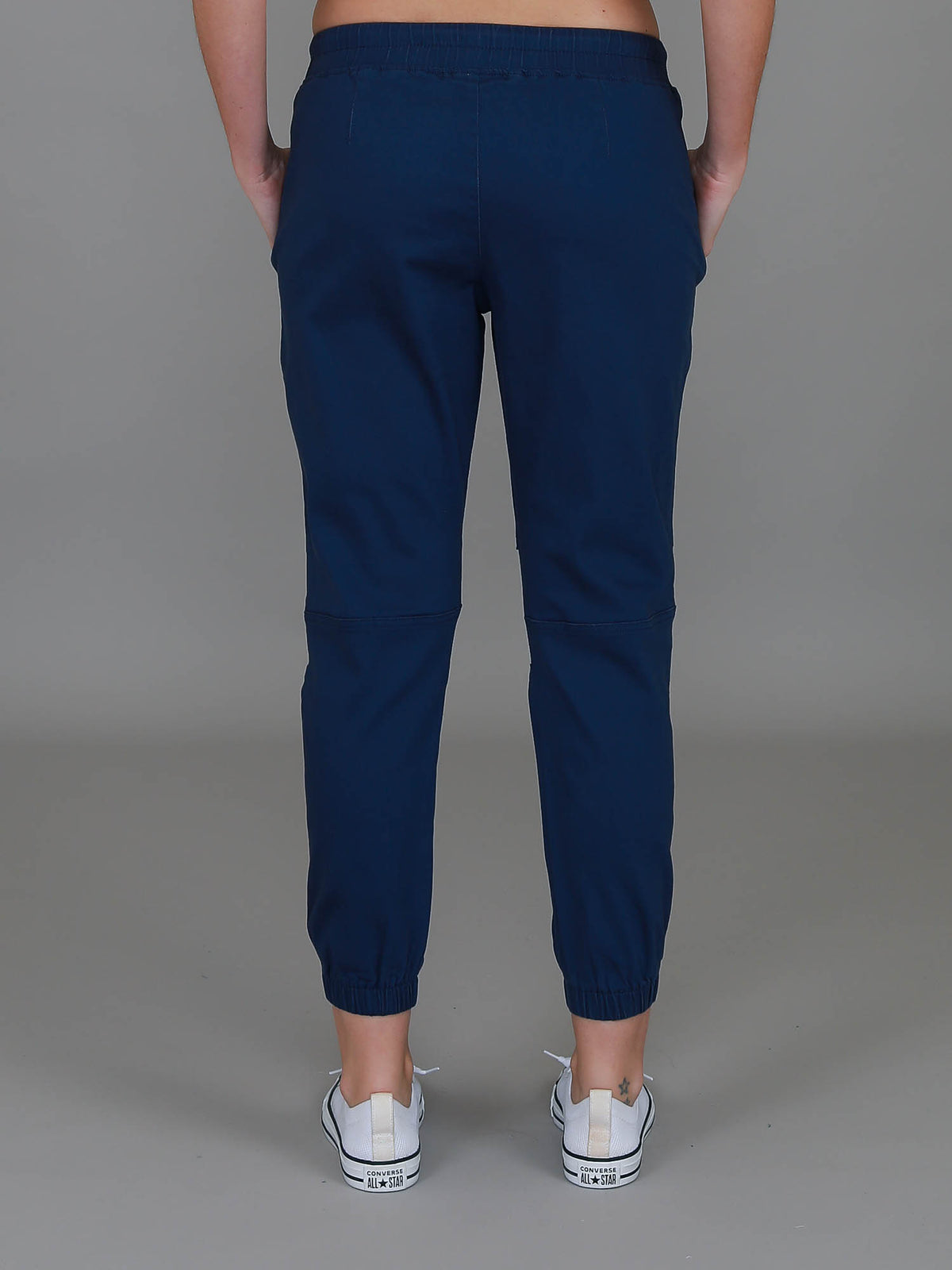 navy chino jogger pants