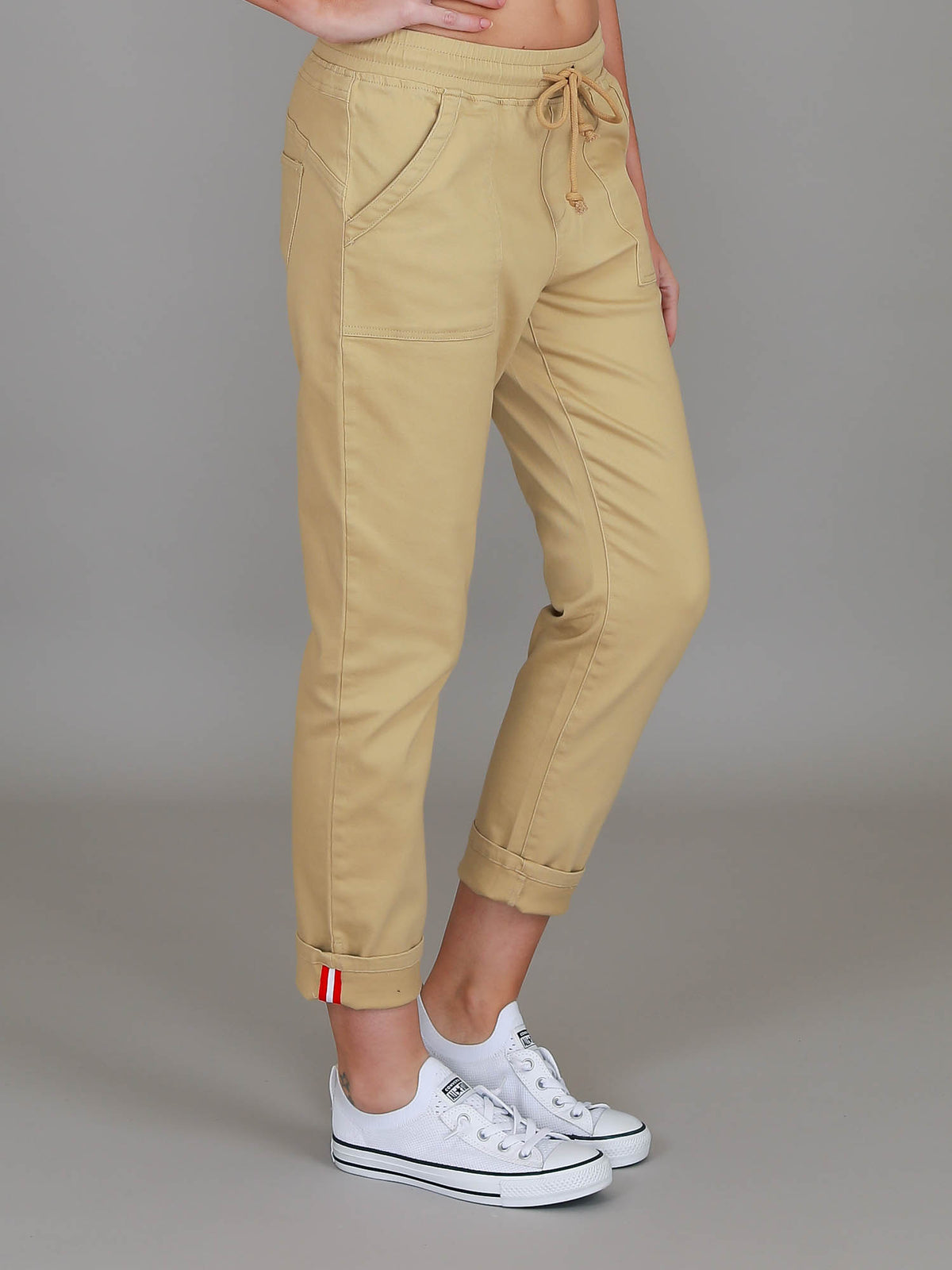 camel chinos