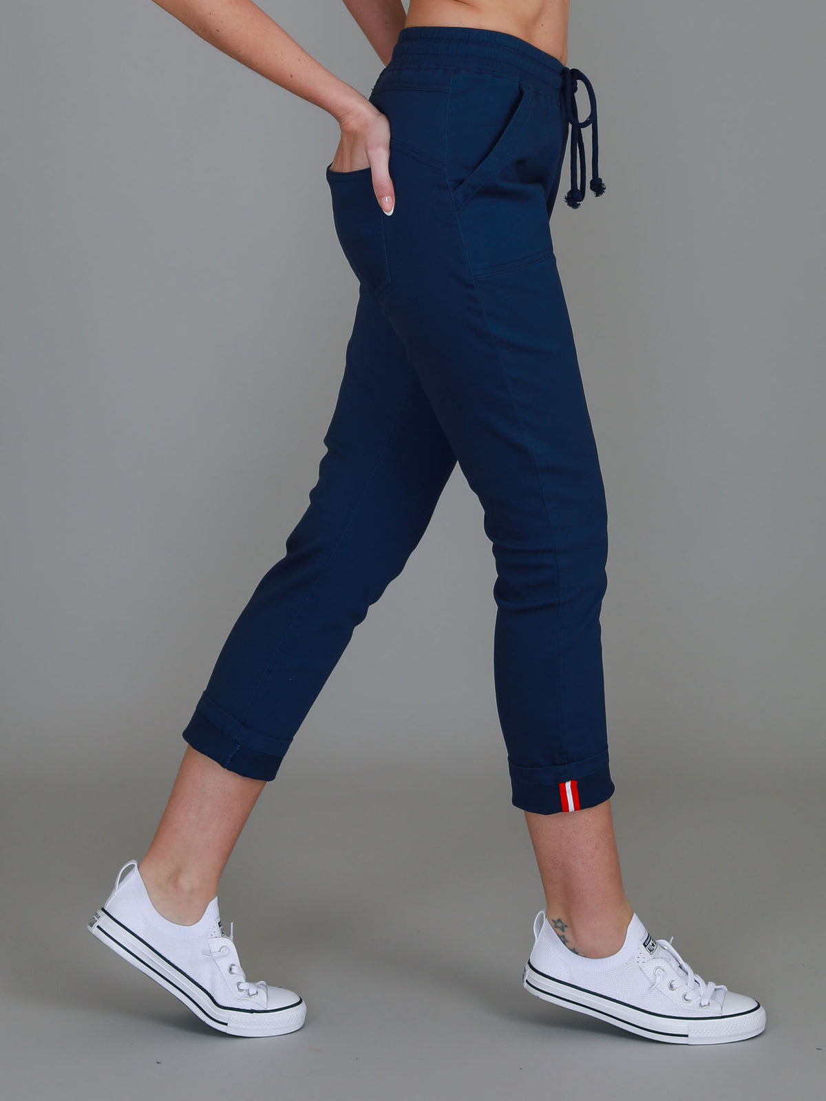 navy chinos
