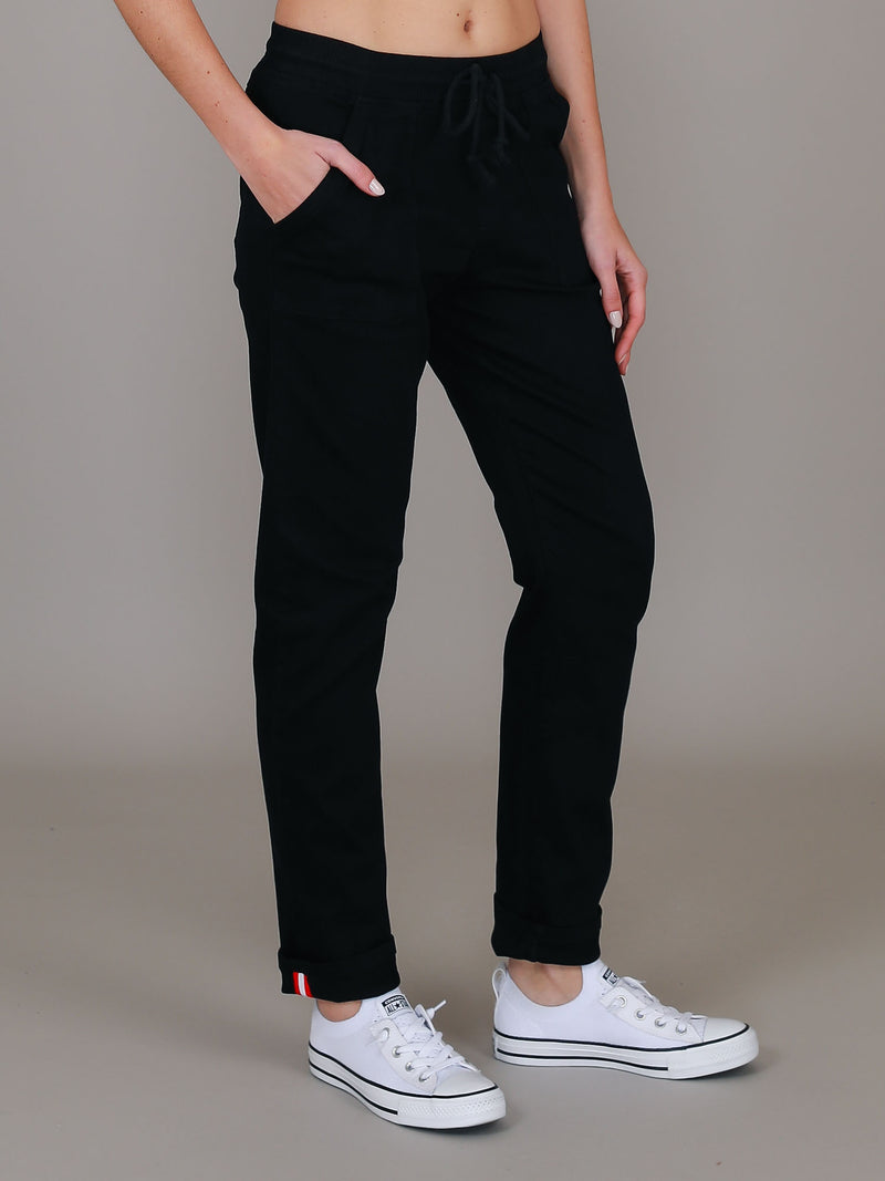 black cuffed chinos #color_black