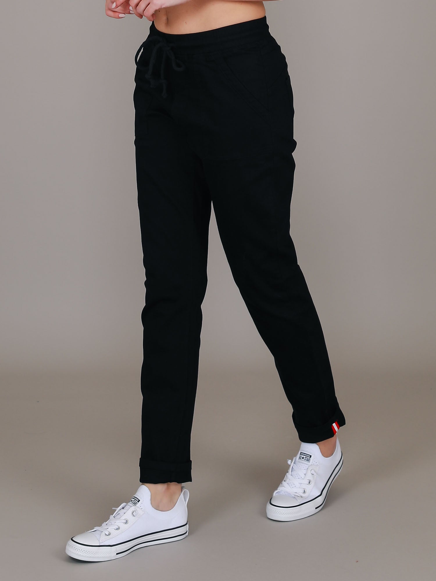 black tapered chinos #color_black