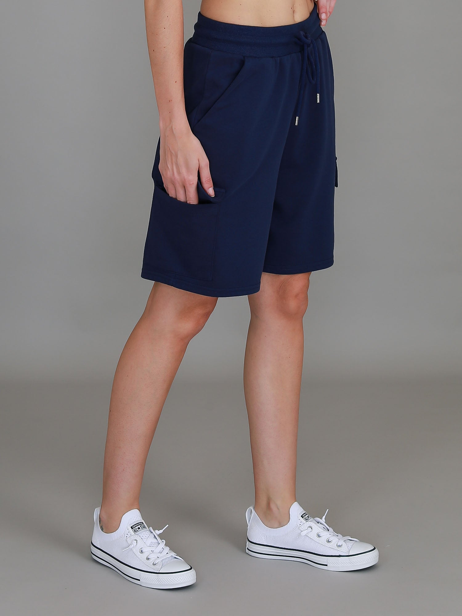 womens bermuda shorts #color_navy