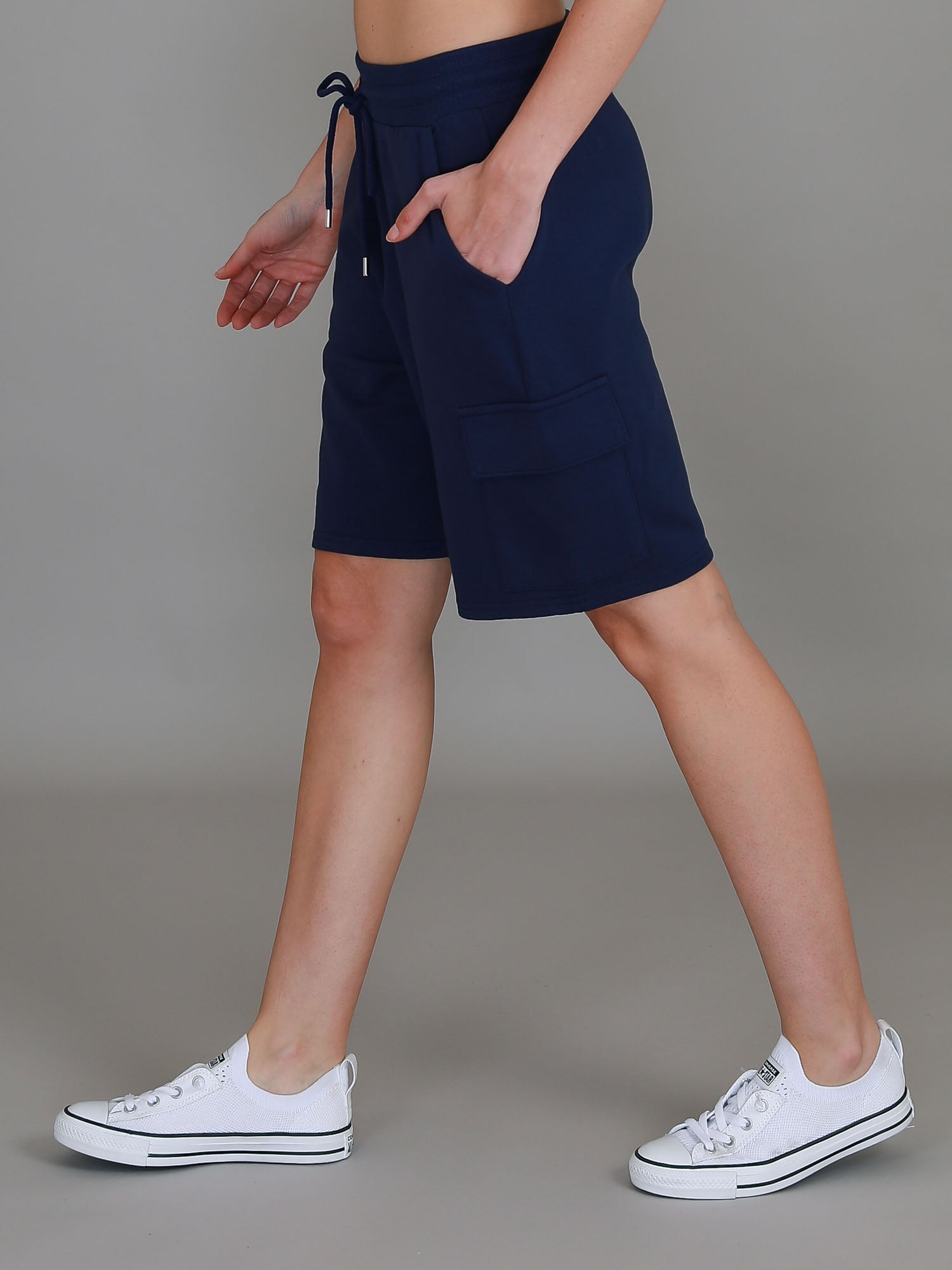 ladies dress shorts #color_navy