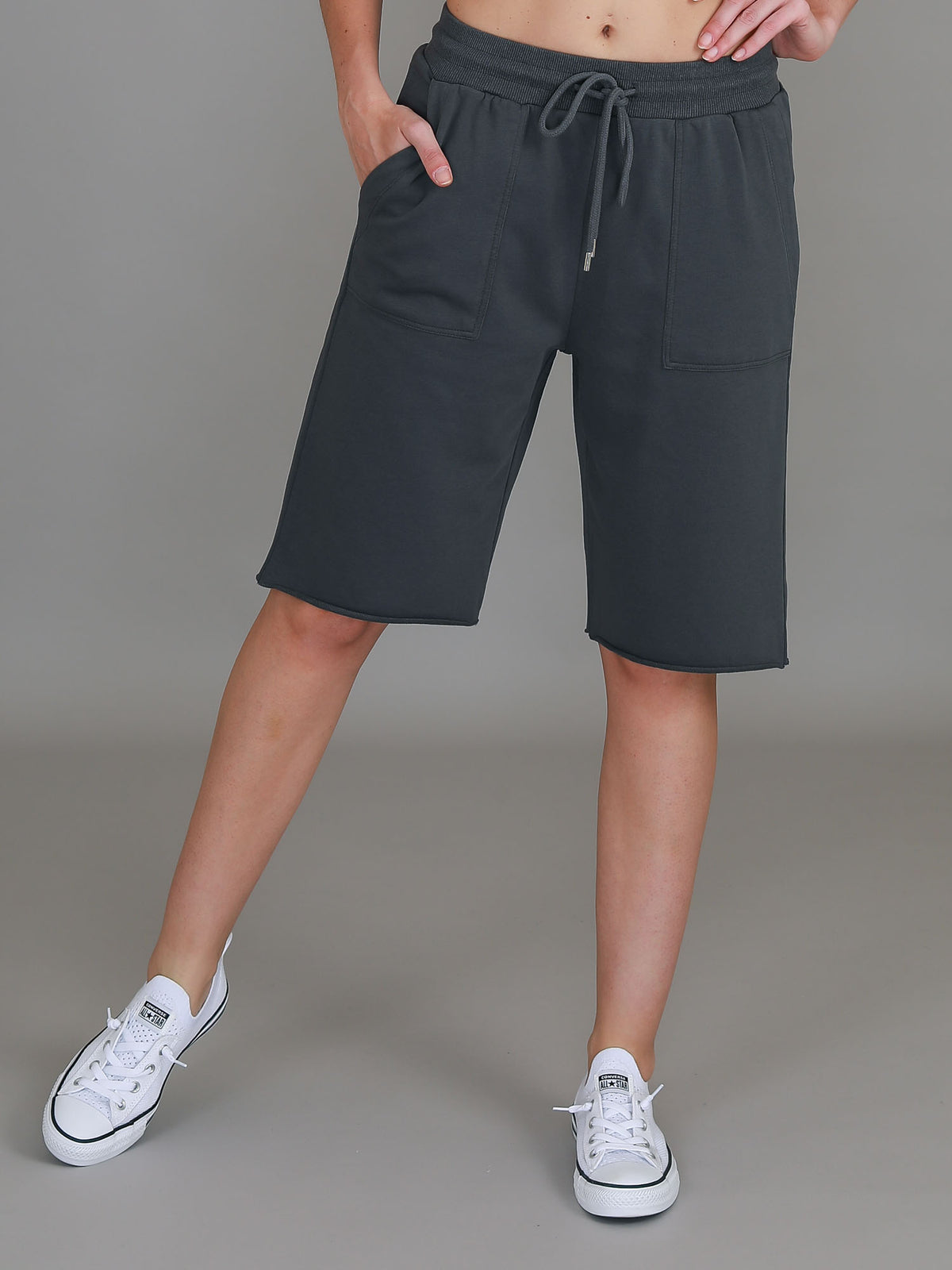 womens shorts knee length