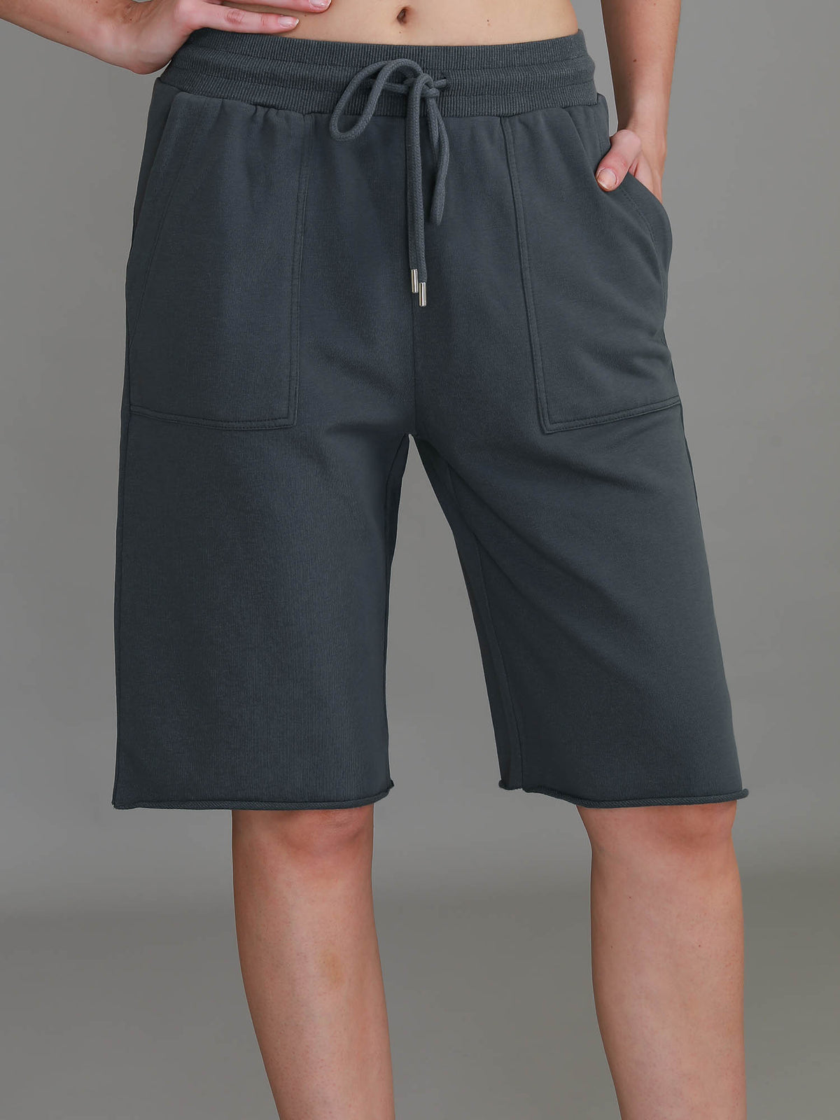 long black shorts womens