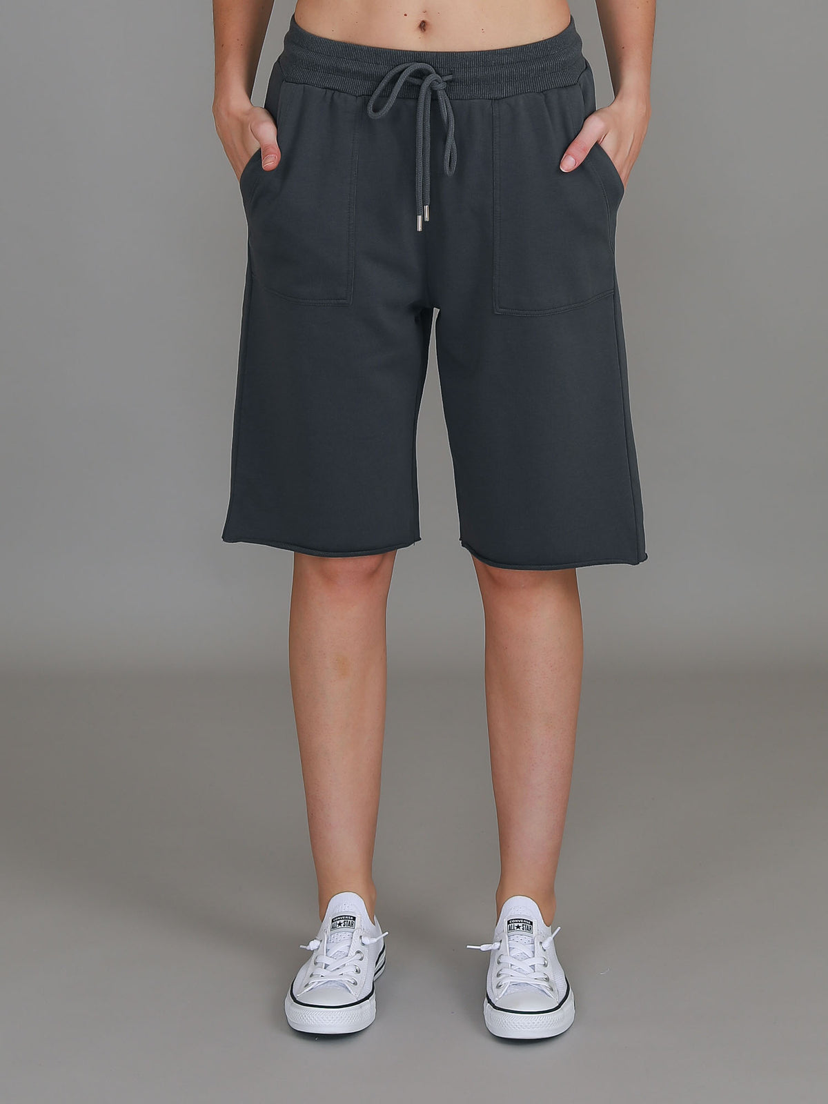 womens elastic waist shorts
