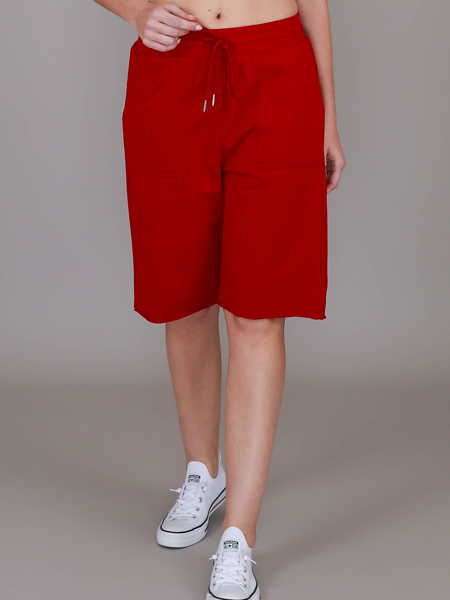 red long shorts #color_rio red