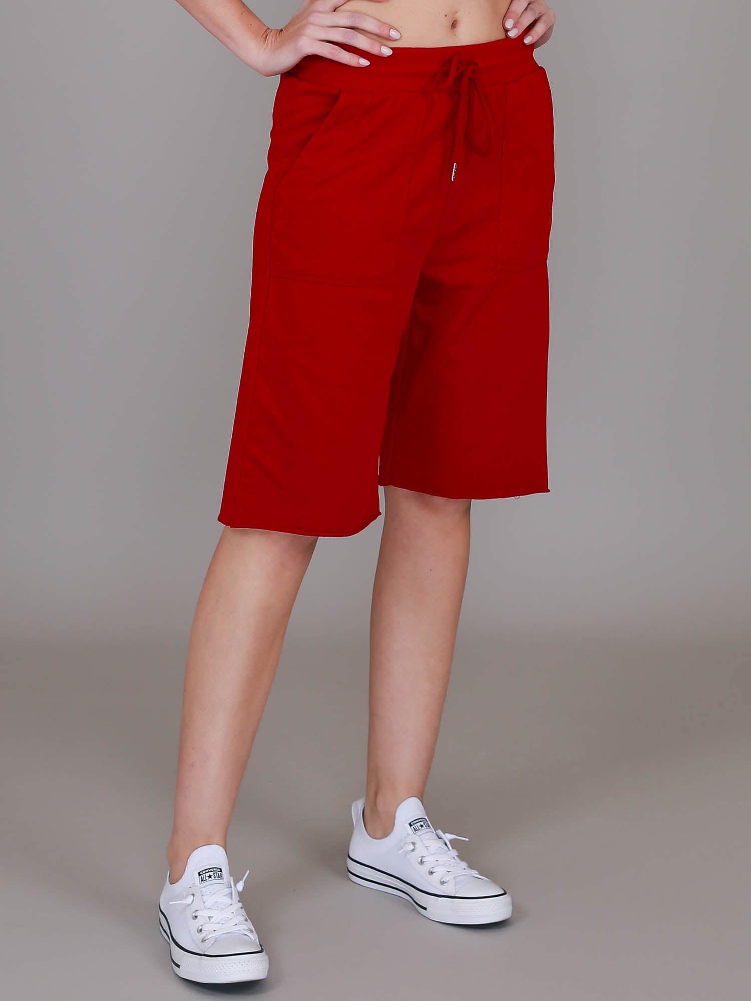 red bermuda shorts #color_rio red