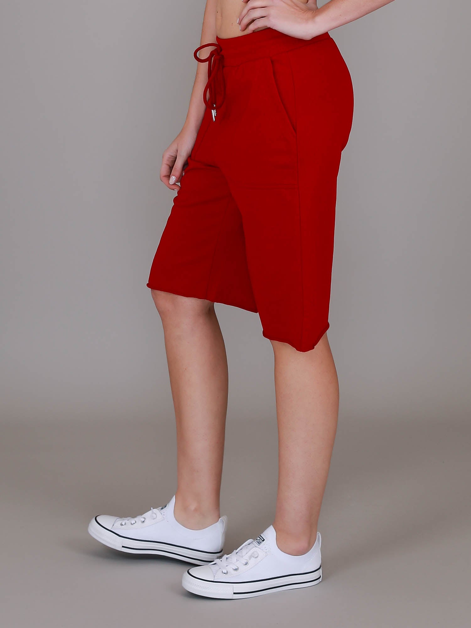 red cotton shorts #color_rio red