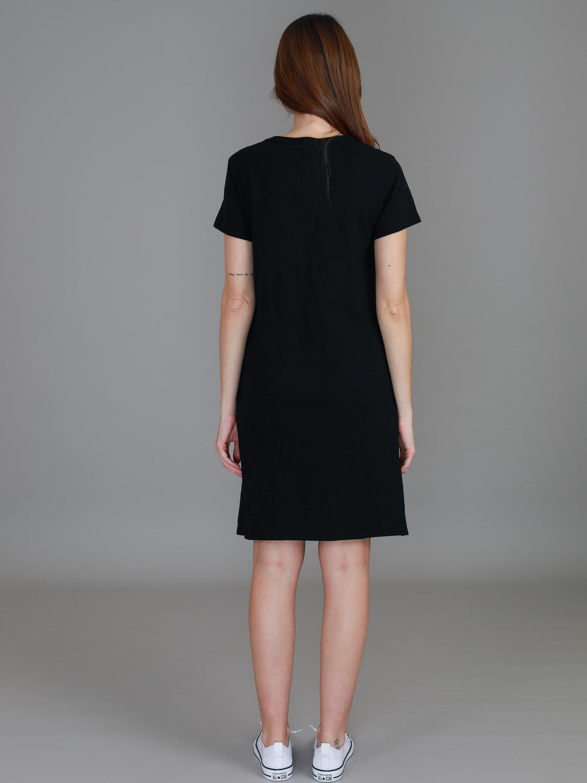 black tee shirt dress