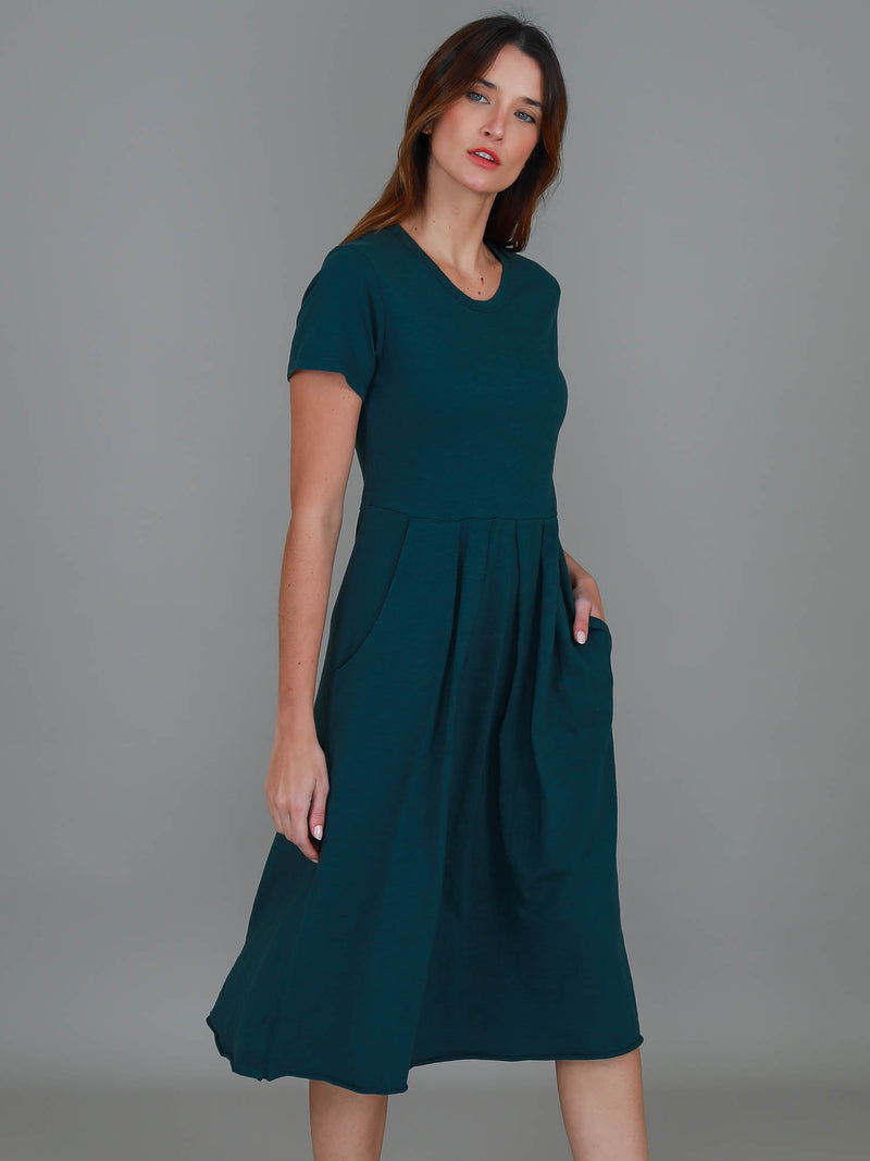 green maxi dress #color_teal