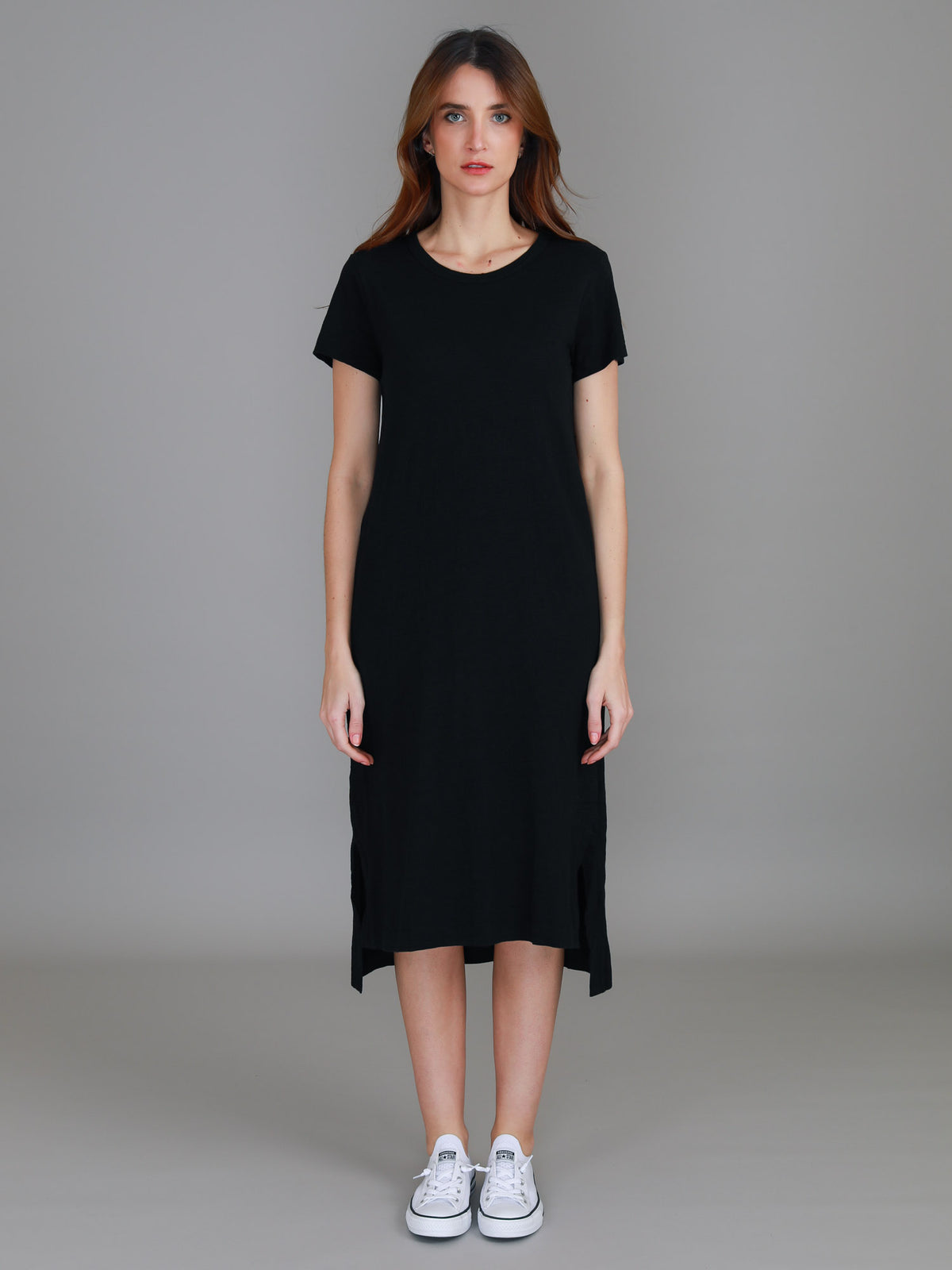 black dress midi length
