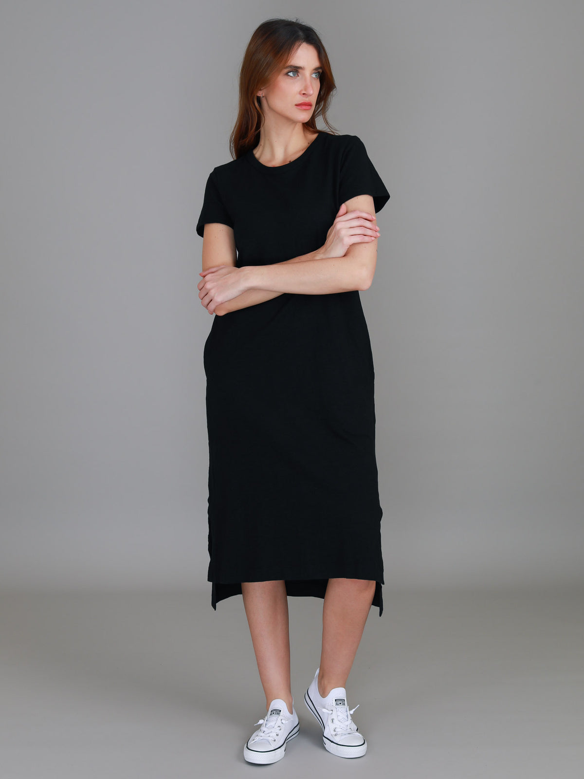 black dress with pockets