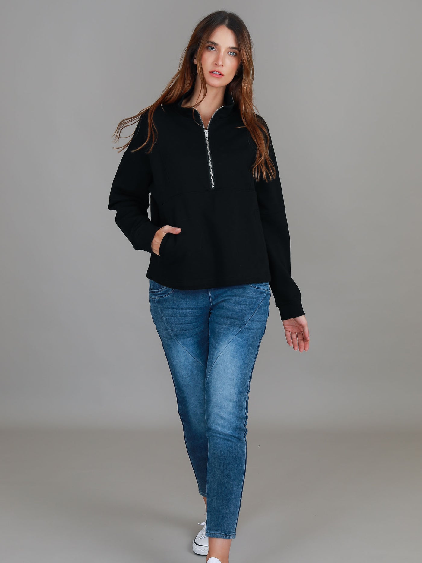 Yve Half Zip Sweatshirt (Sale)