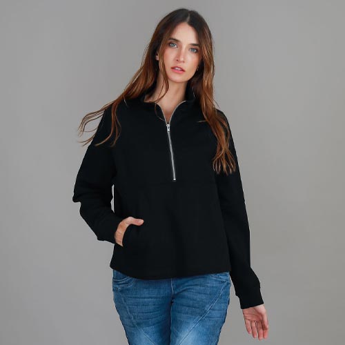 Yve Half Zip Sweatshirt size guide