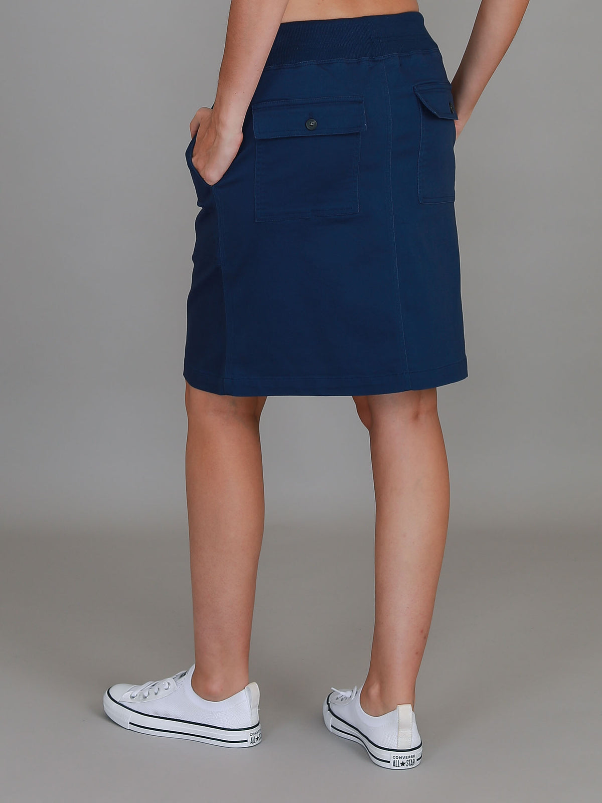 blue cargo skirt