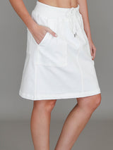Pisces | Women's Drawstring Chino Skirt – Cotton Twill