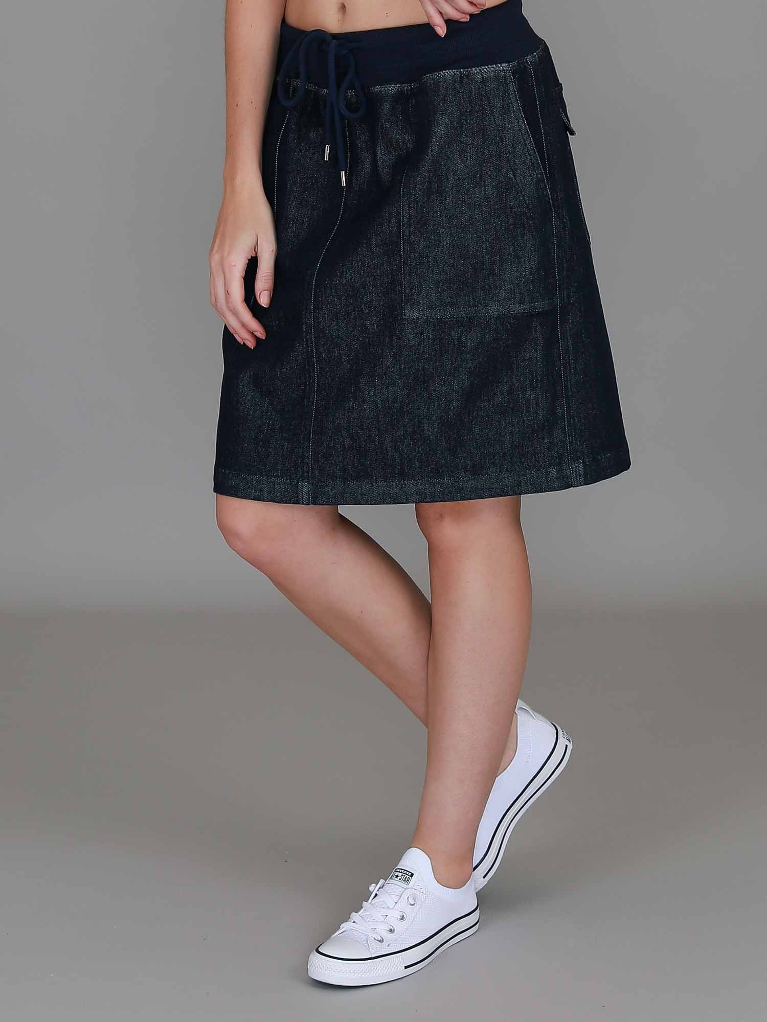 denim skirts for women #color_dark denim