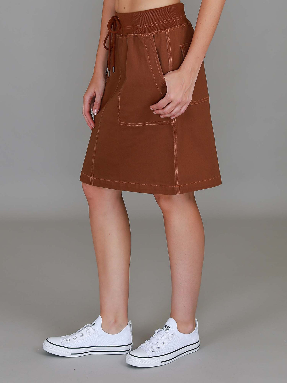 brown skirt womens
