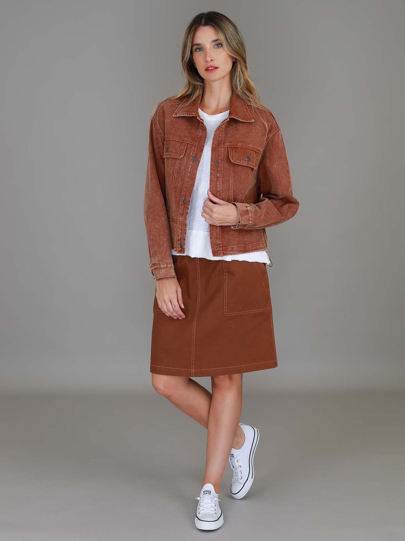 Pisces Drawstring Chino Skirt