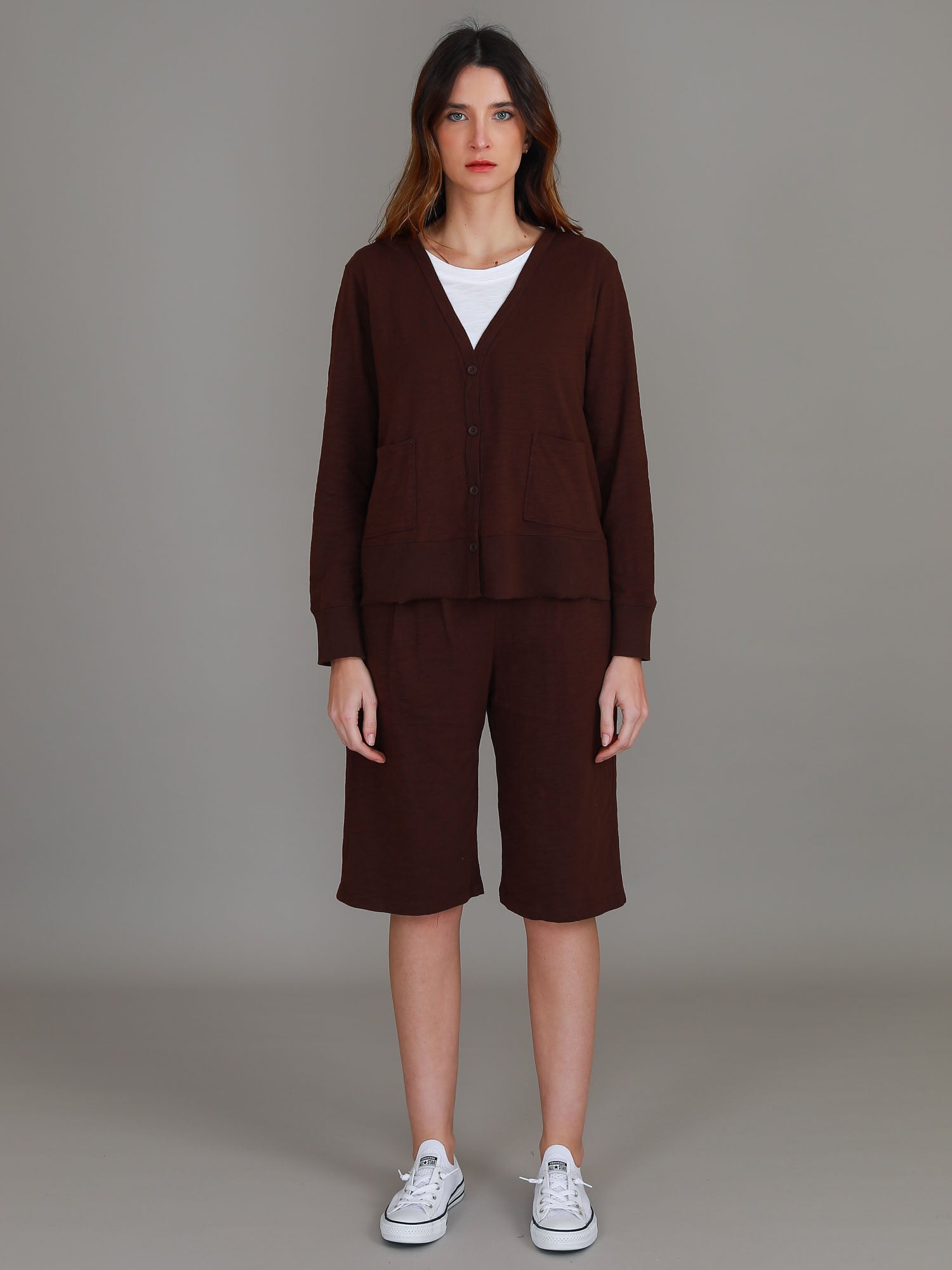 brown cardigan australia #color_cocoa
