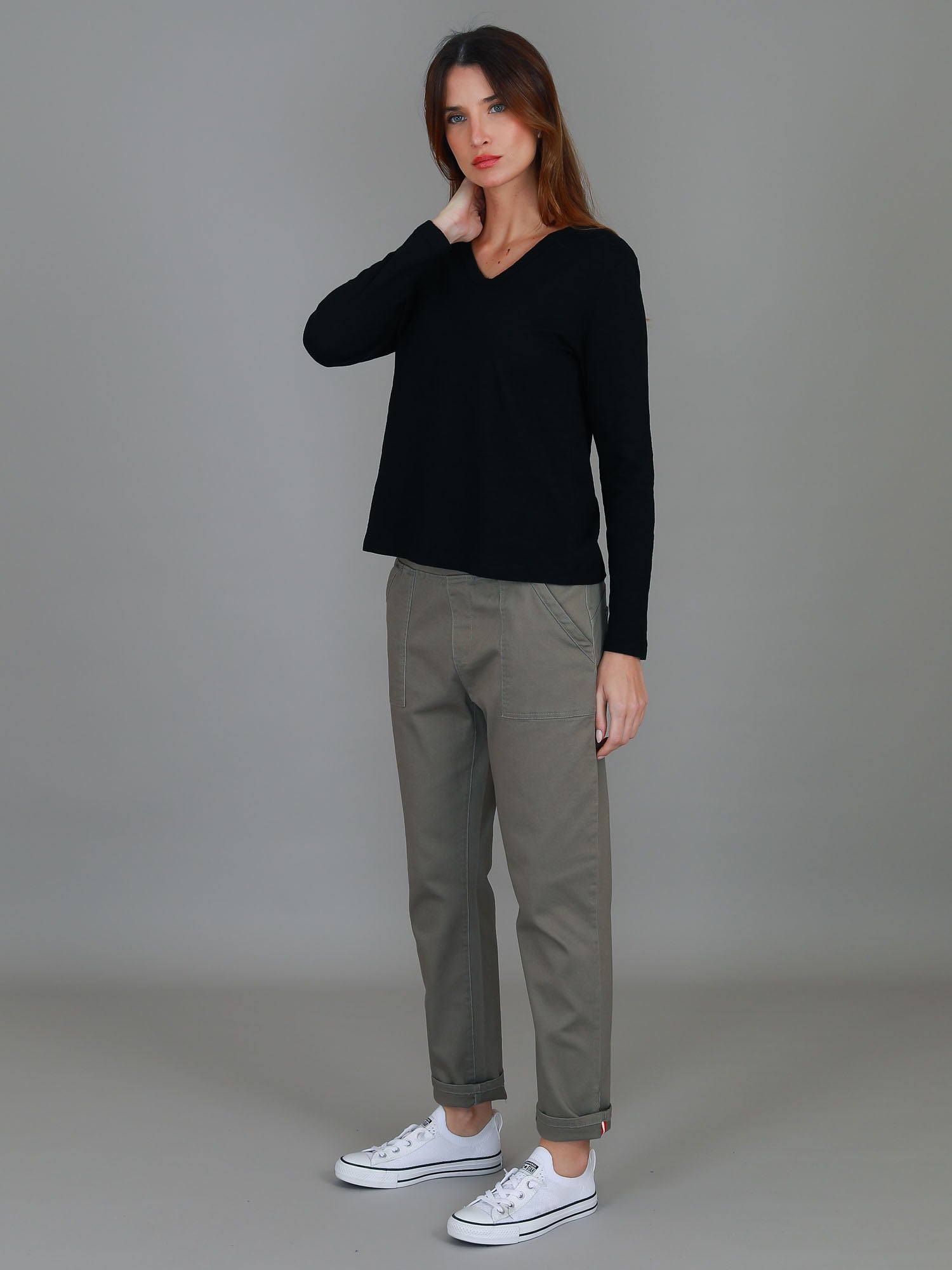 long sleeve tee women's #color_black