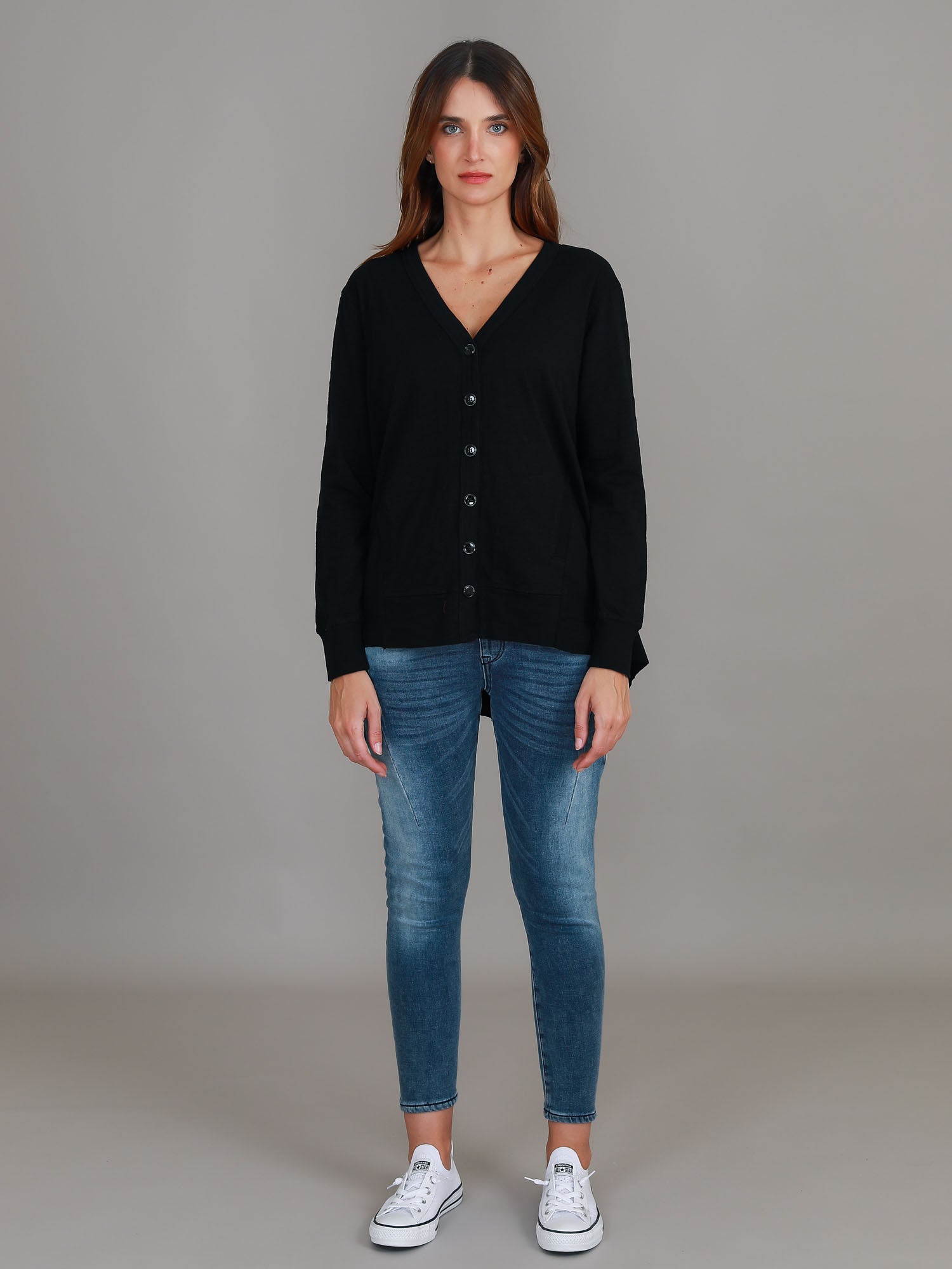 womens long cardigans #color_black