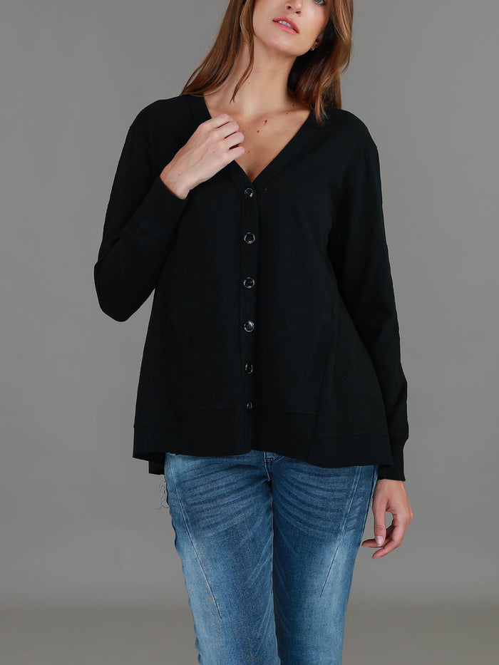 Weslie Long Sleeve Asymmetrical Cardigan