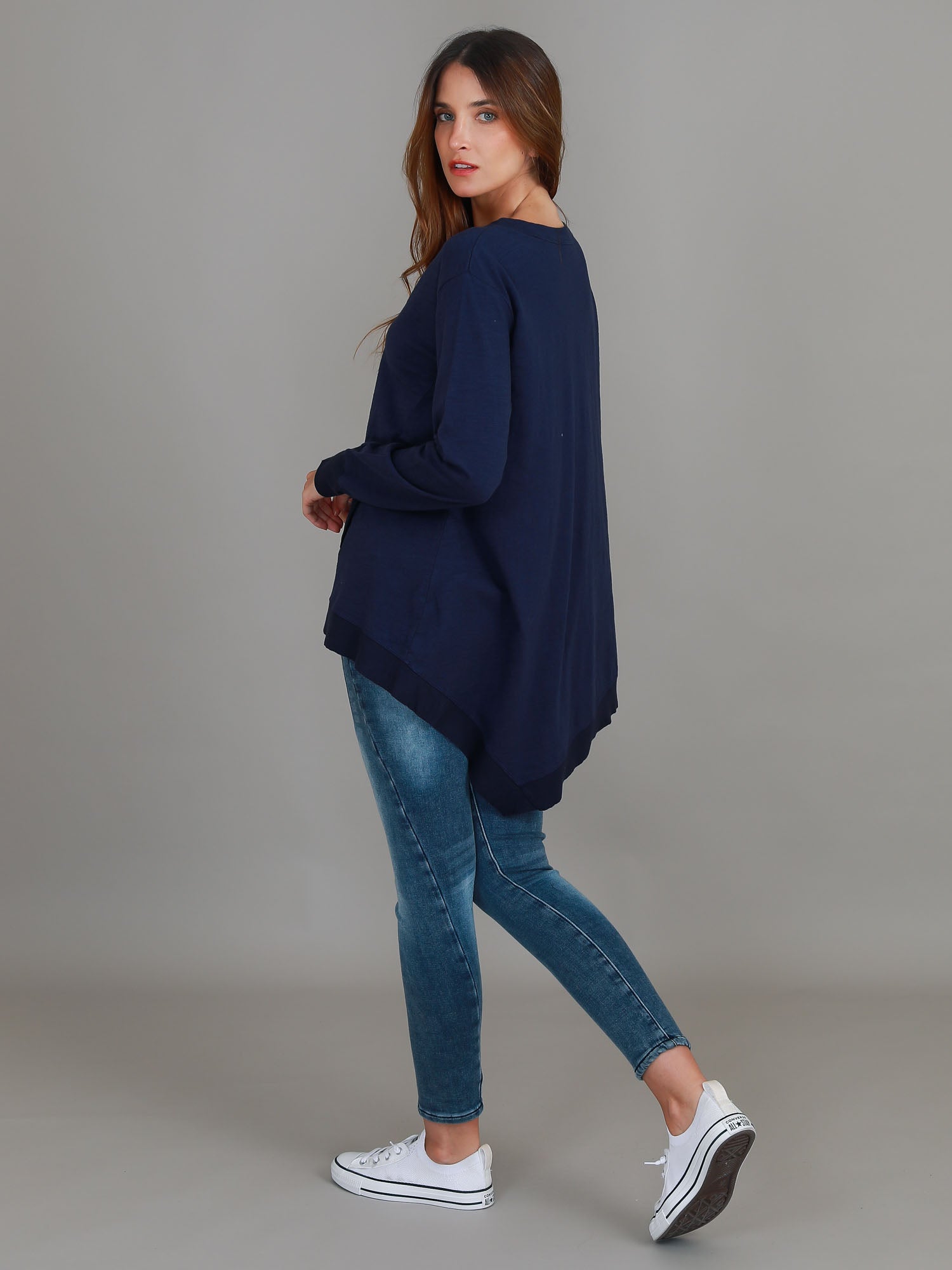 long sweater #color_navy