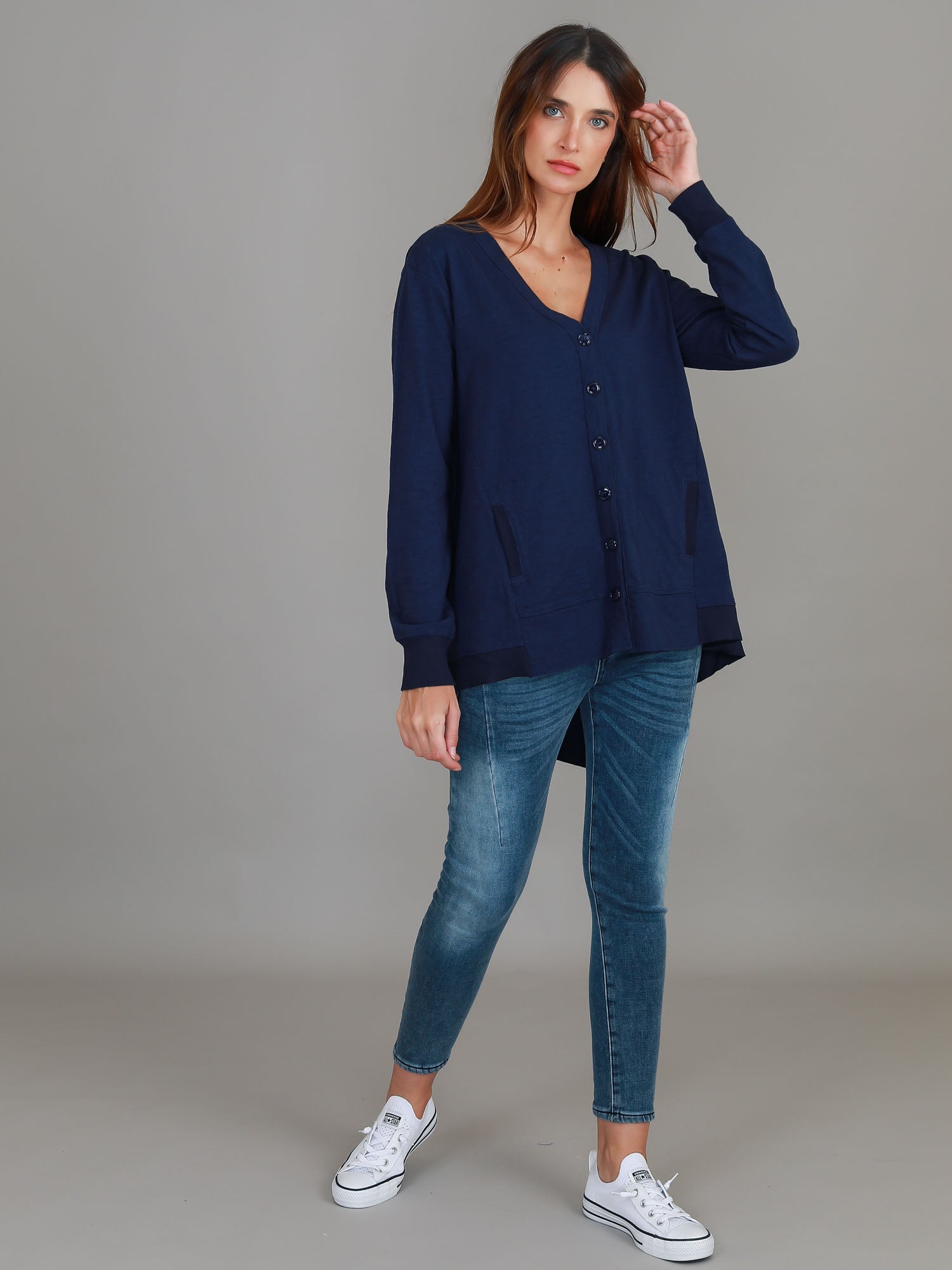 long cardigans for women #color_navy