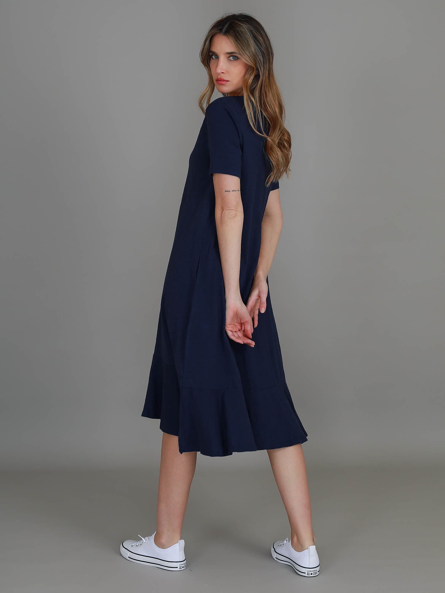 navy midi dress #color_navy