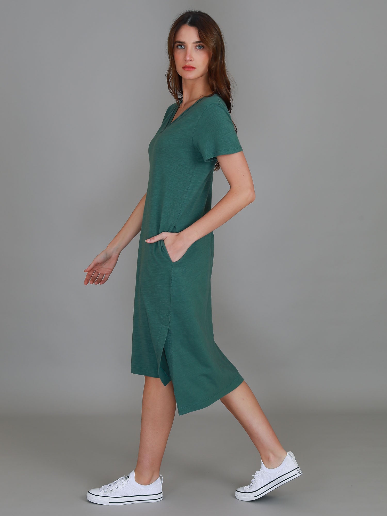 short green dress #color_fern