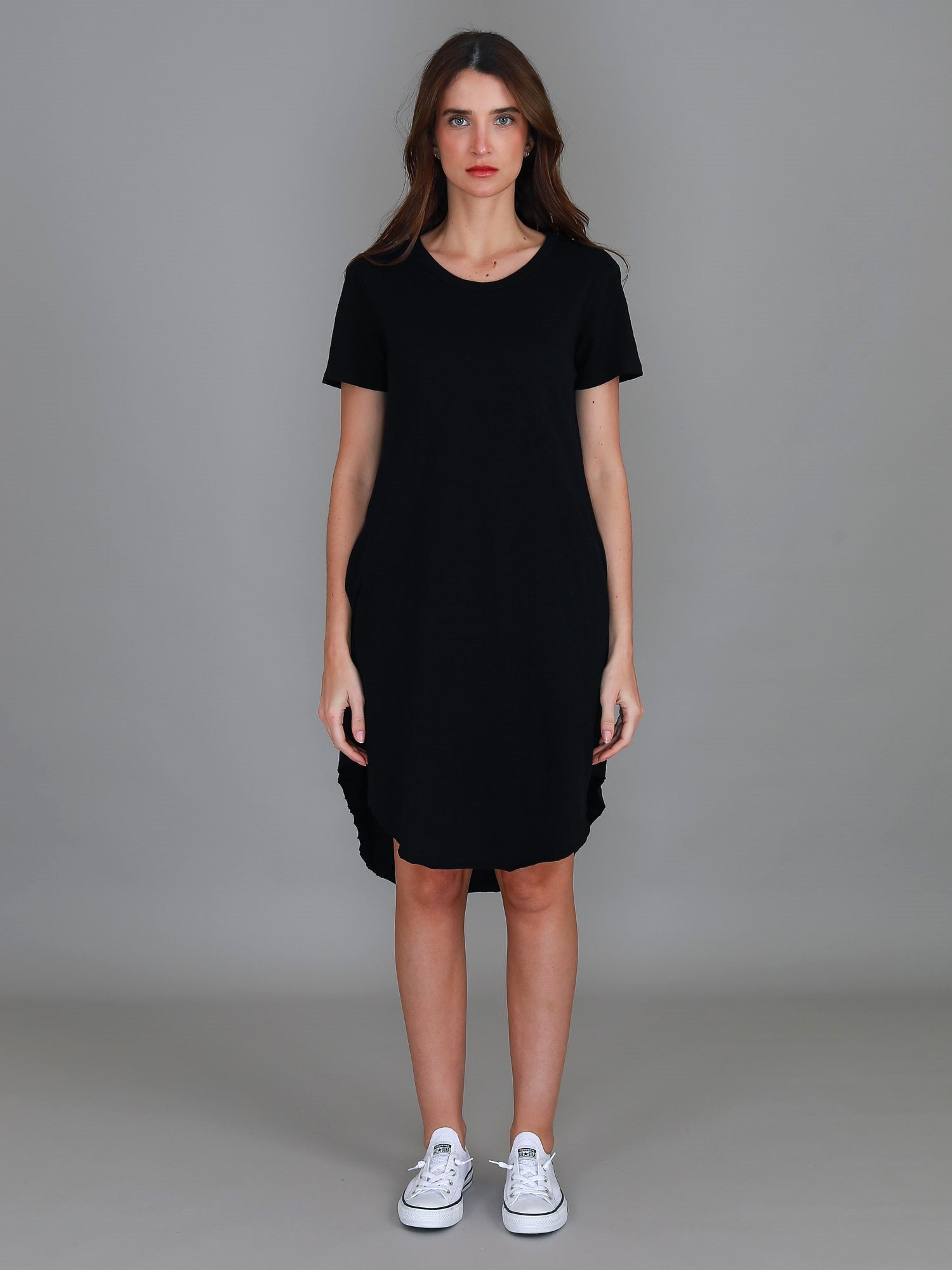 dresses knee length #color_black