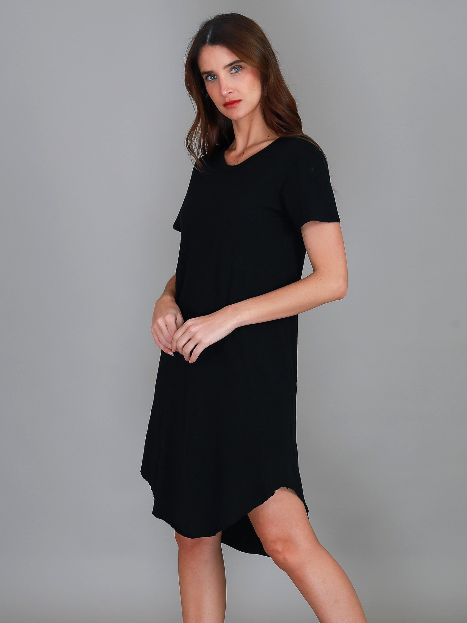 knee length dresses for women #color_black