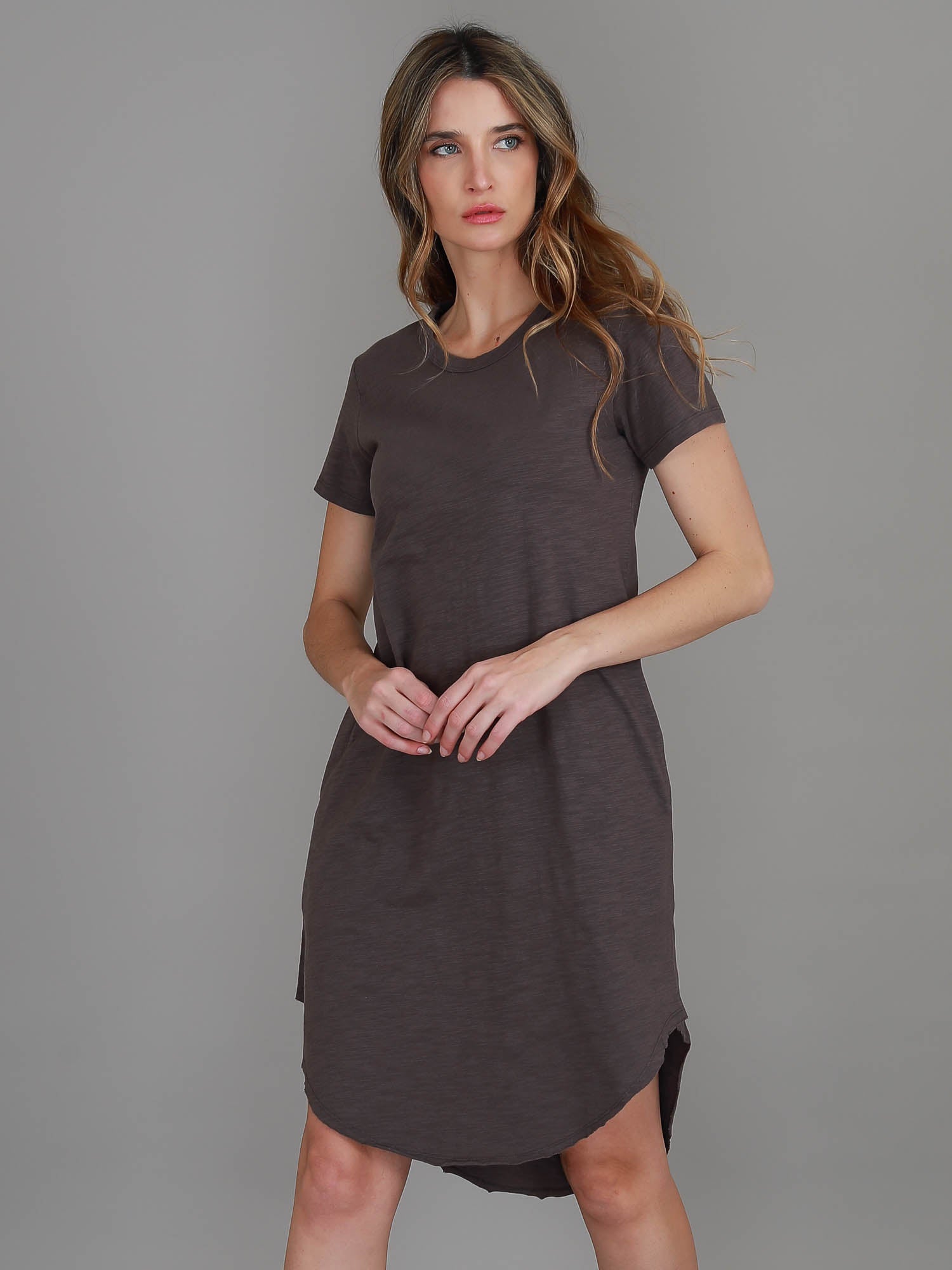 long brown dress #color_espresso