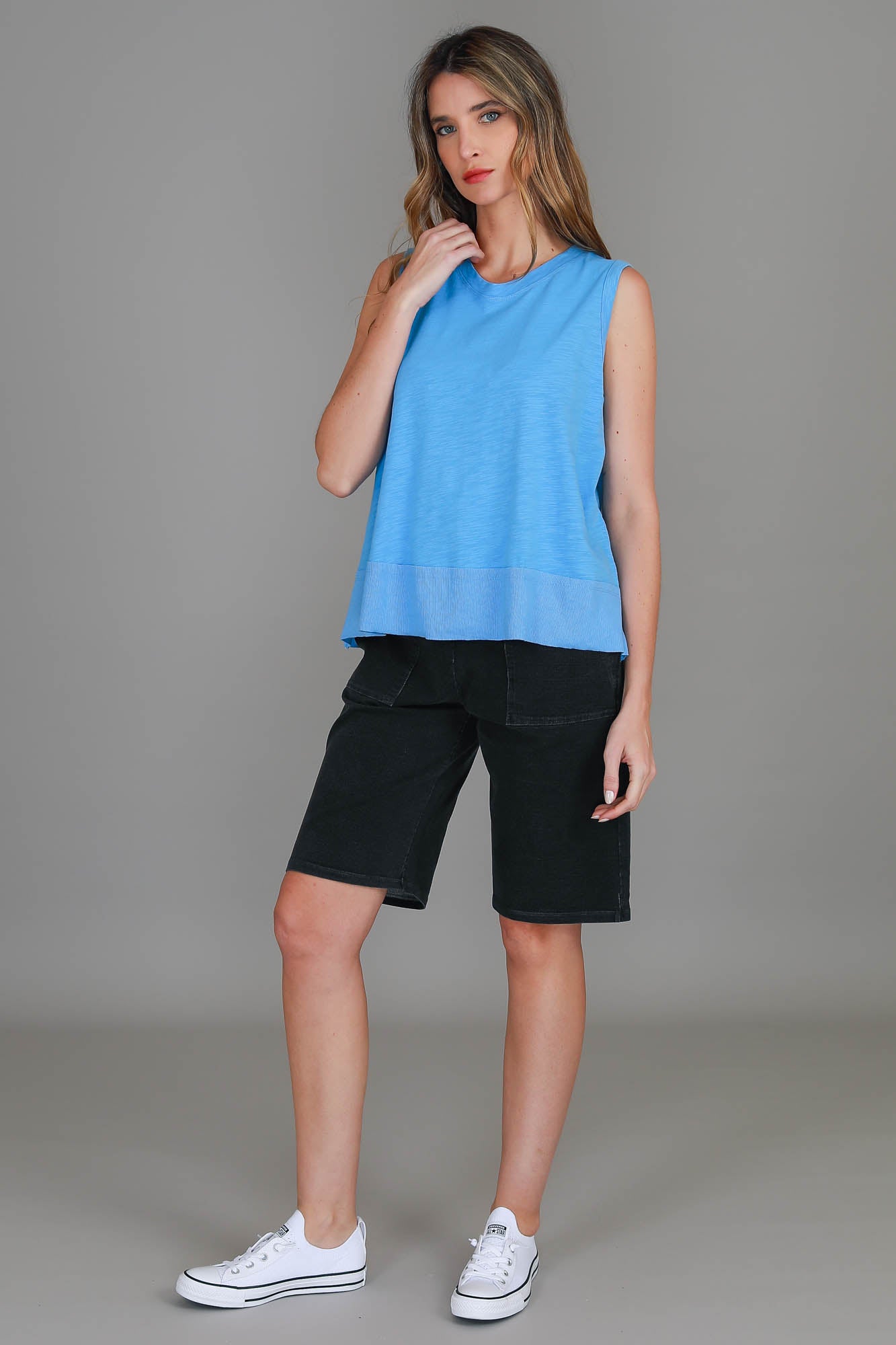 pale blue tshirt #color_cornflower blue