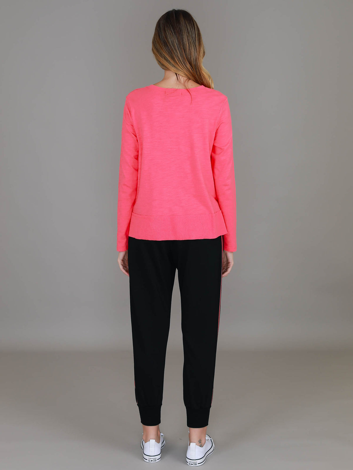 pink long sleeve t shirt