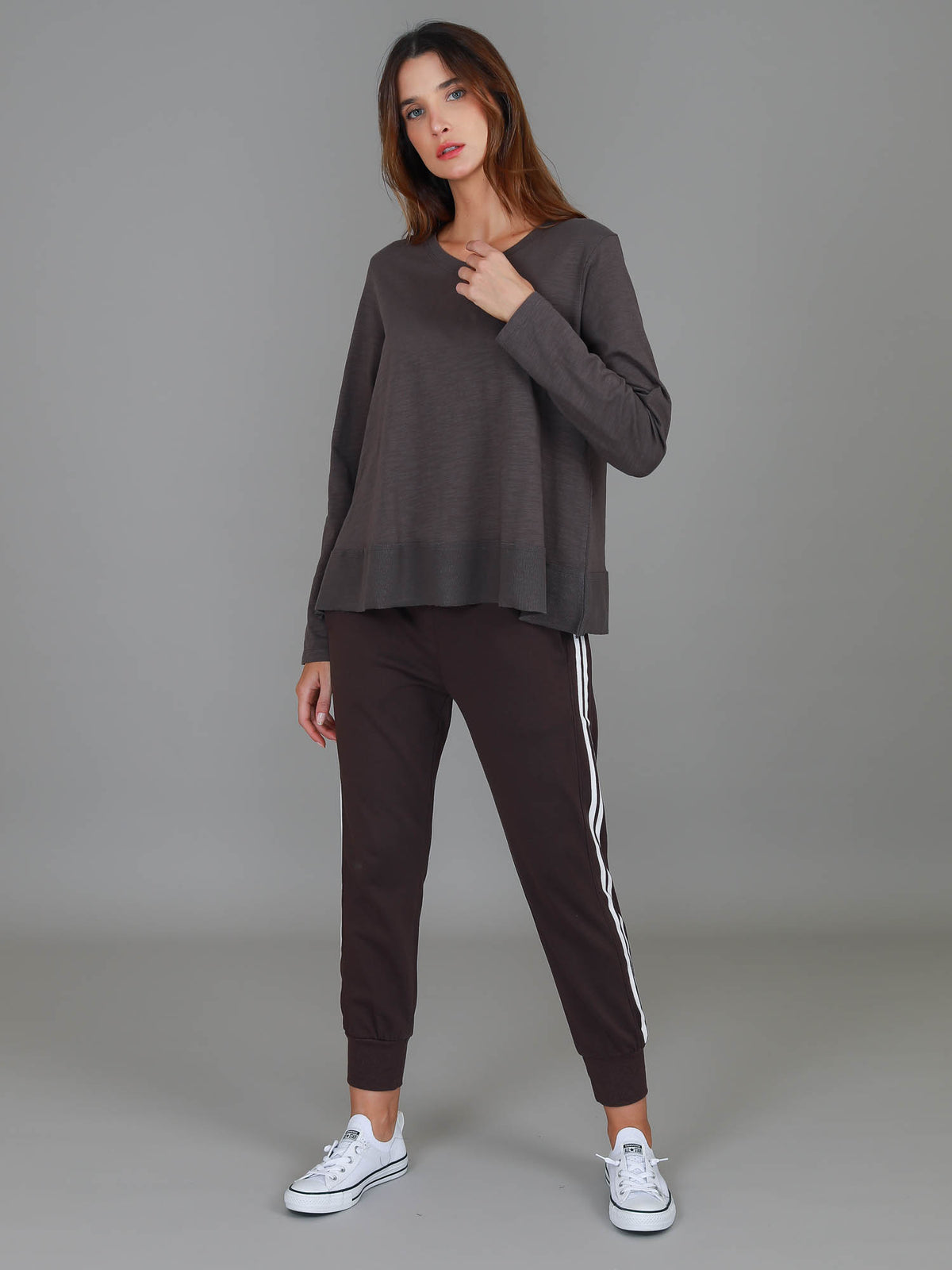espresso long sleeve top